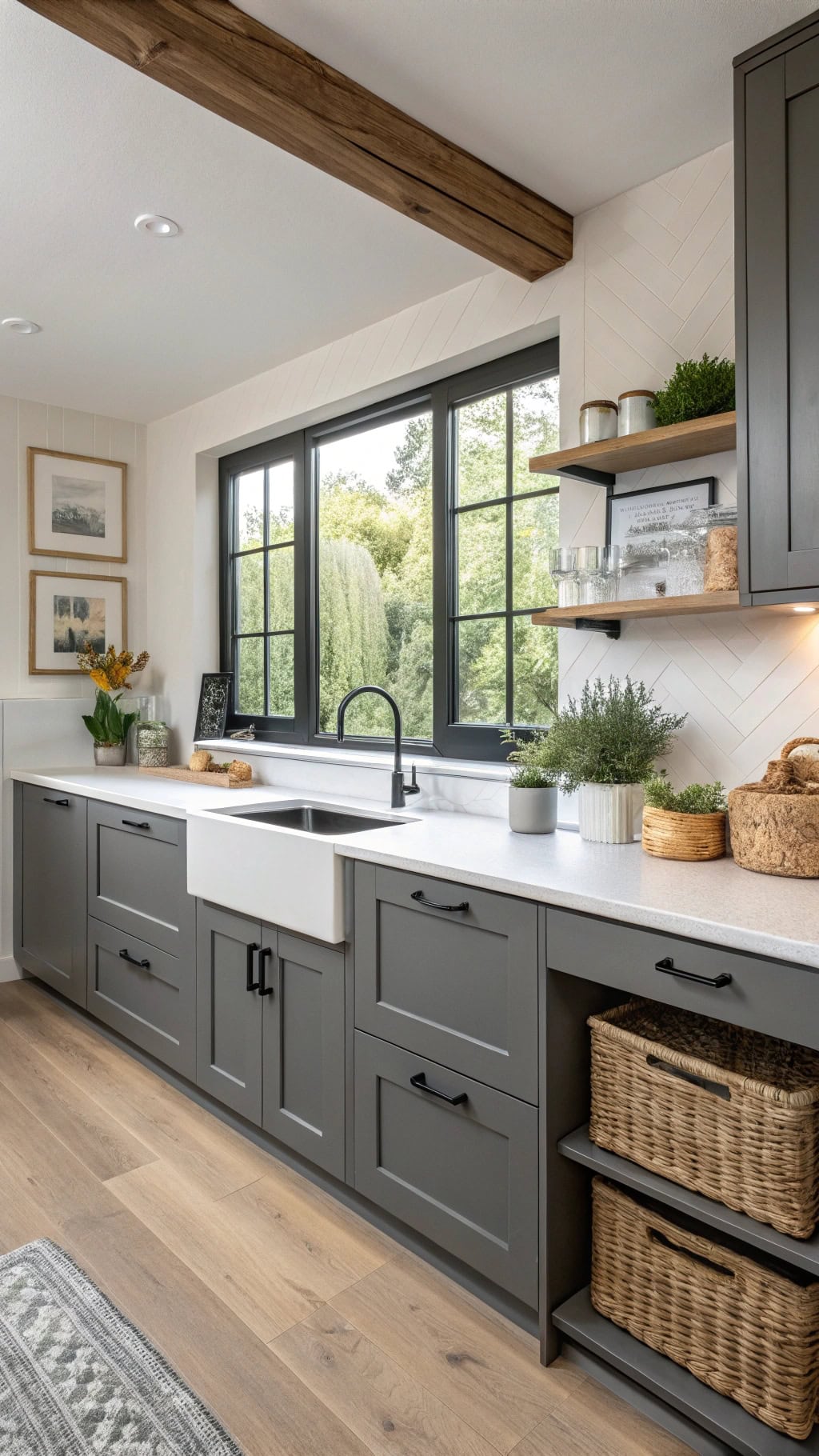handle free minimalist cabinets