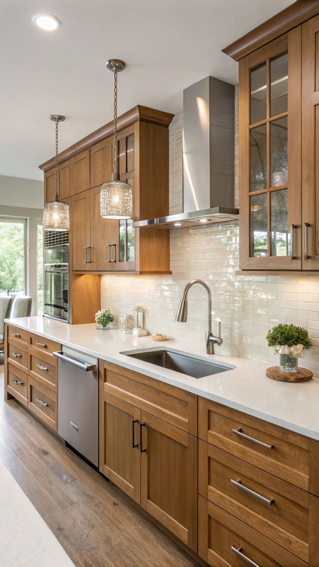 honey glazed modern kitchen elegance