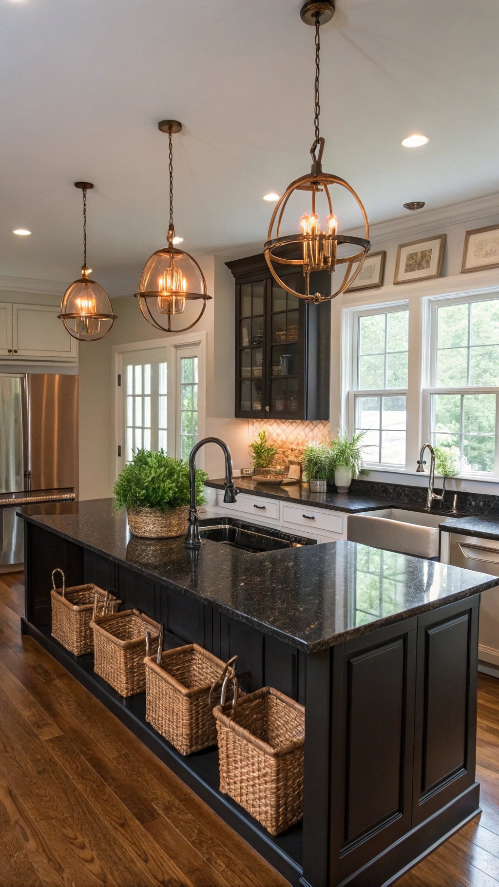 illuminate black granite bar
