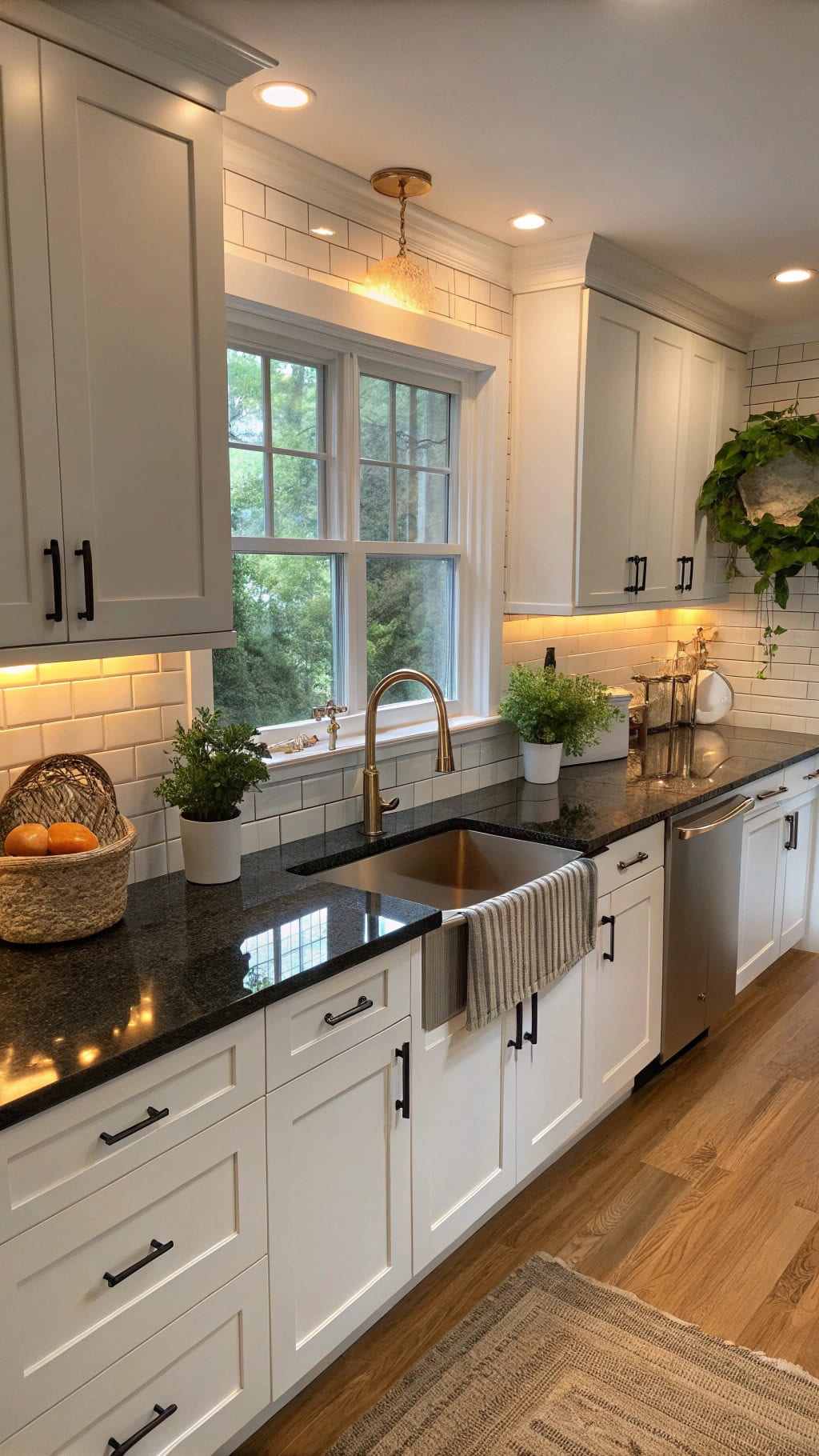 illuminate black granite beautifully