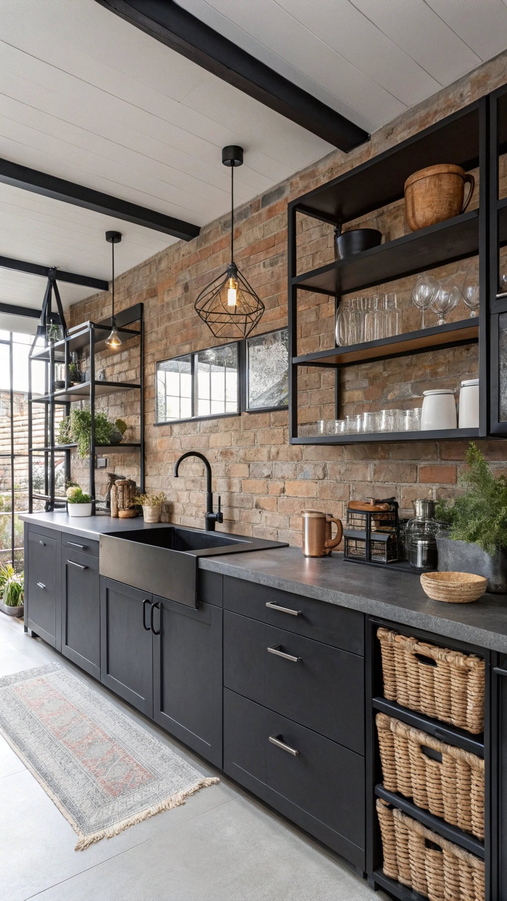 industrial chic kitchen cabinets