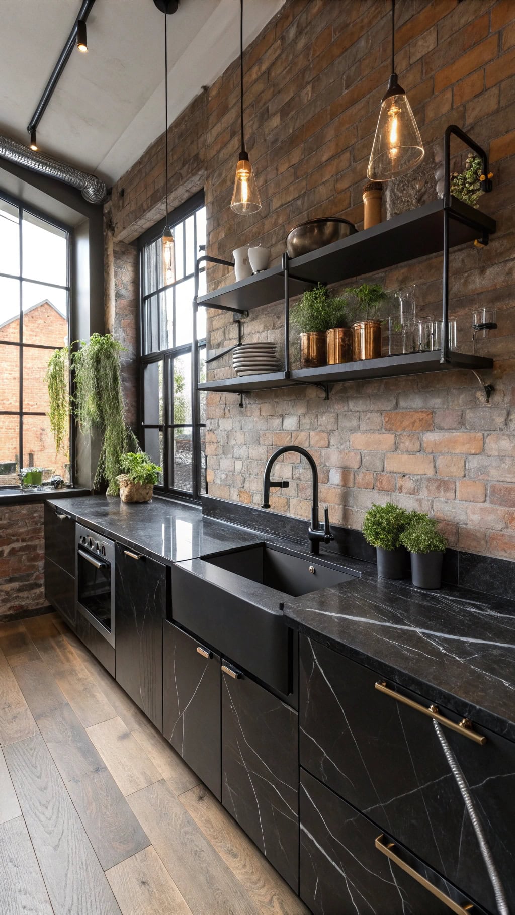 industrial chic kitchen design