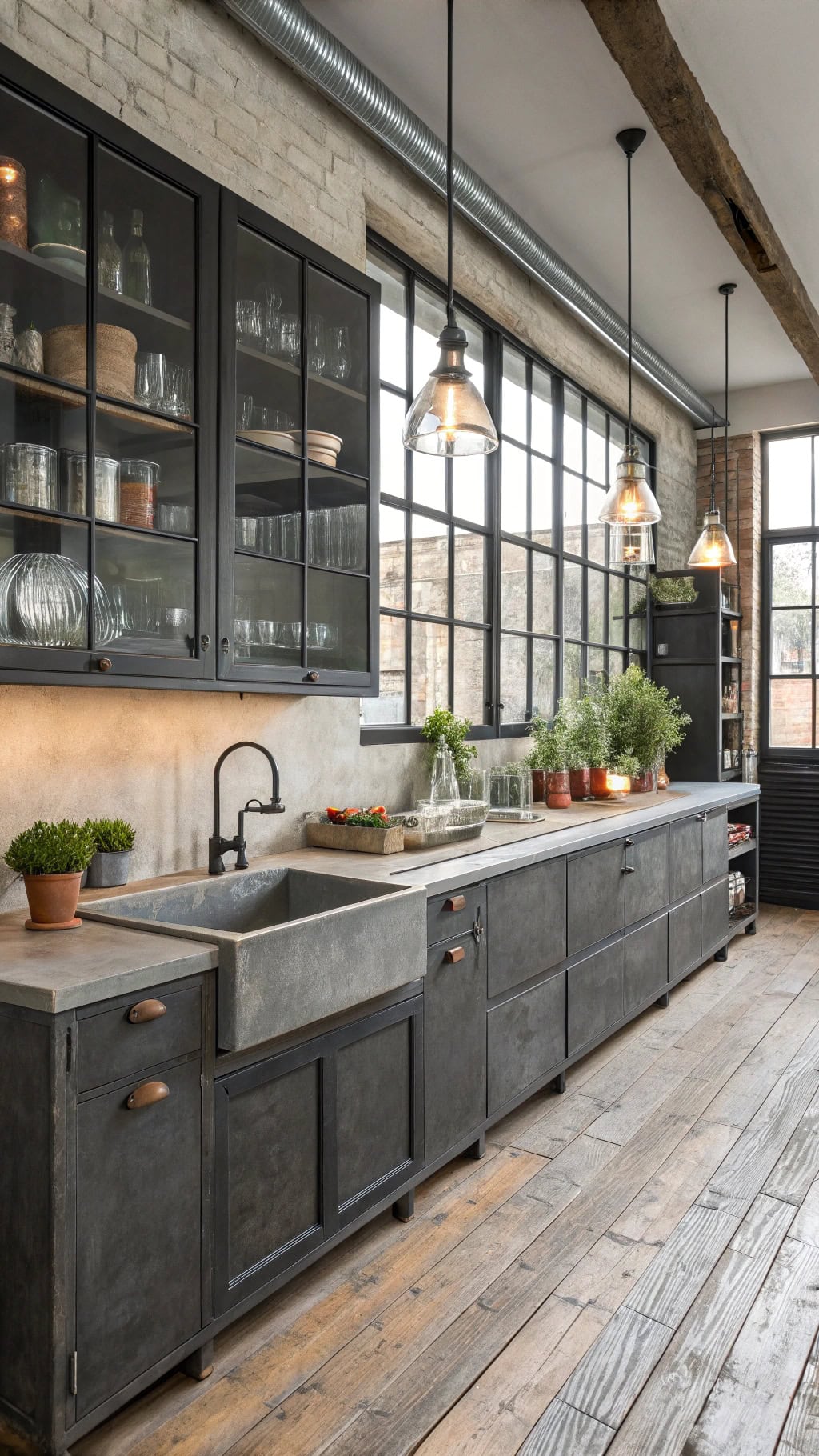 industrial chic kitchen design