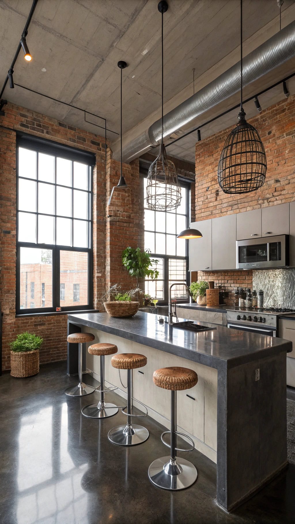 industrial chic polished floors