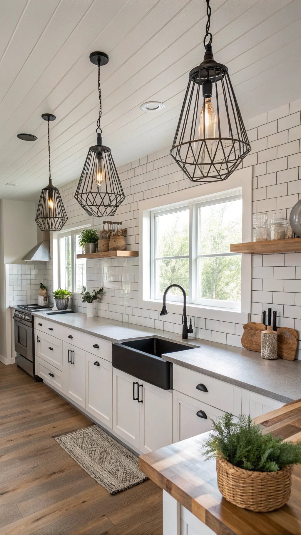industrial lighting with warmth