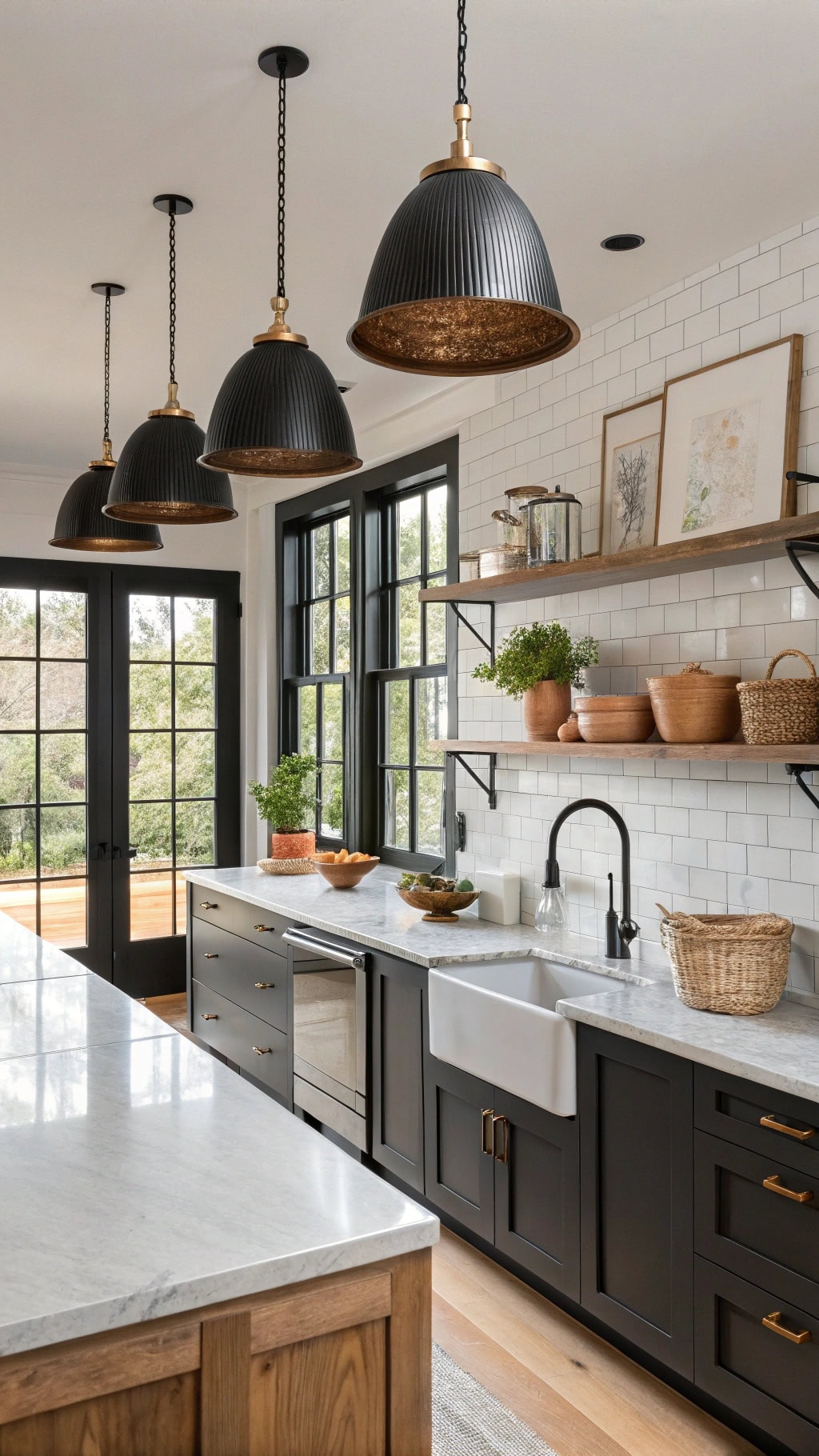 industrial luxe leather pendants