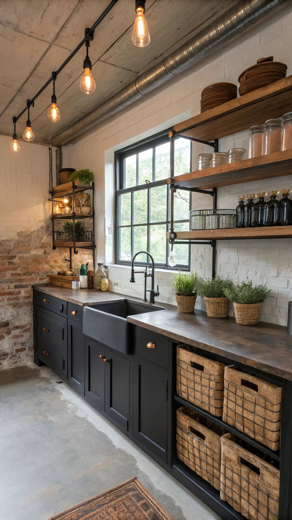 industrial shelving with style