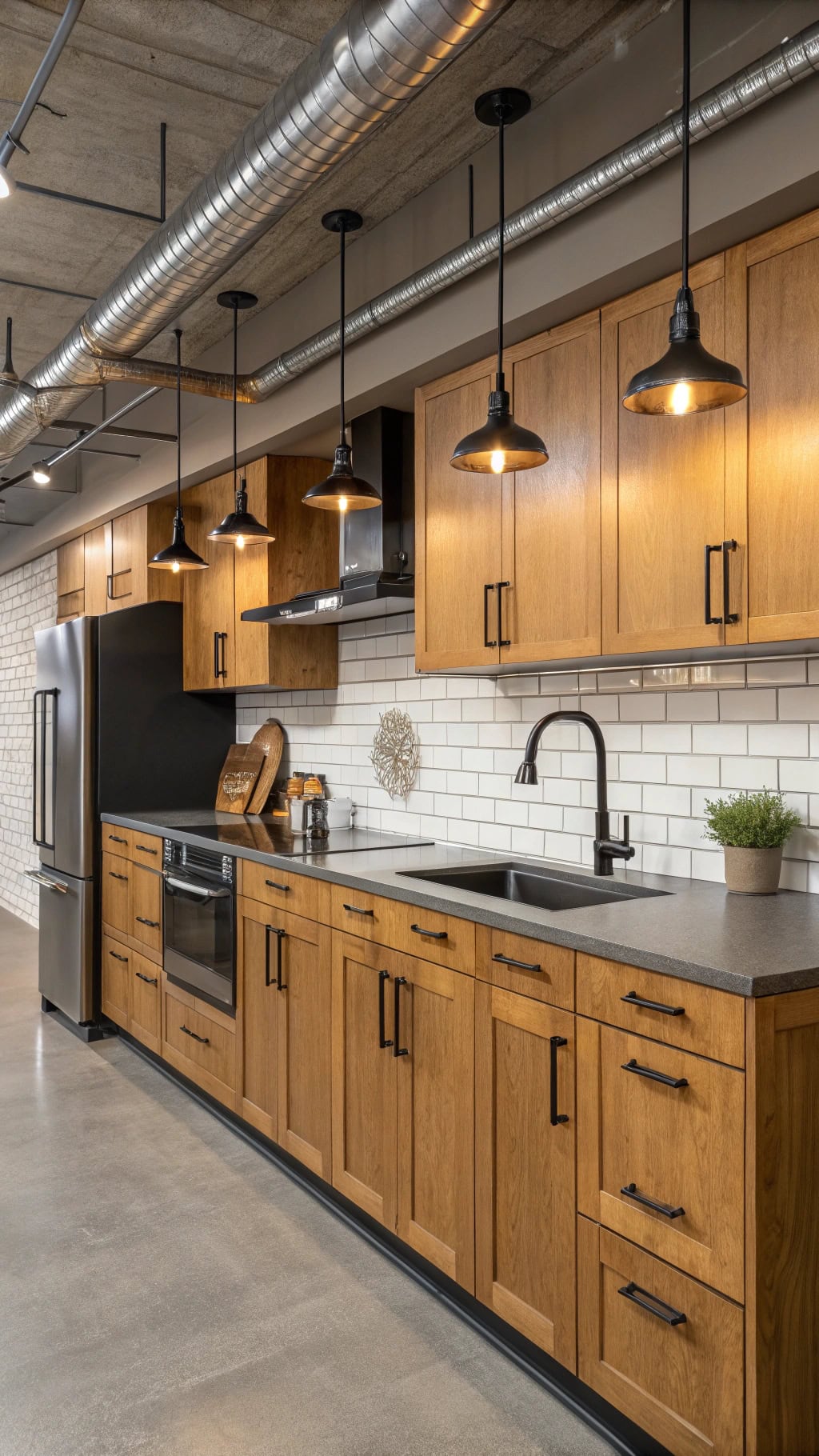 industrial warmth with sophistication