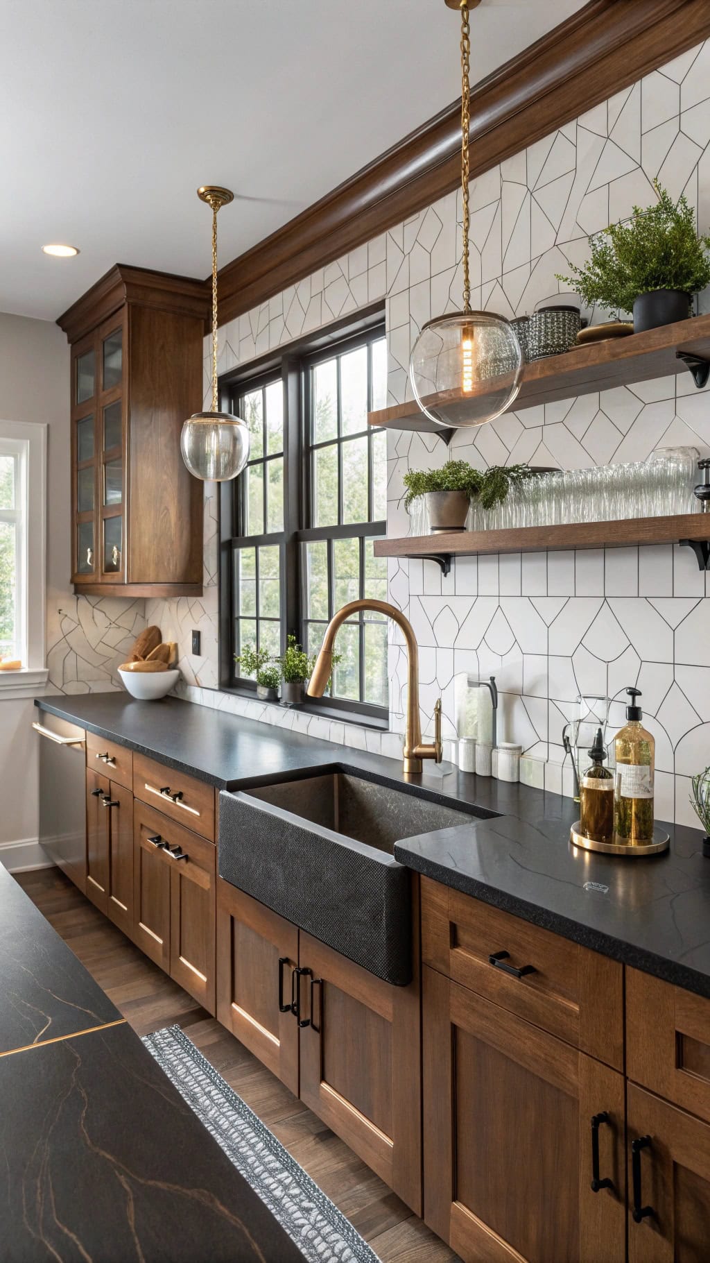 luxe cabin kitchen vibes