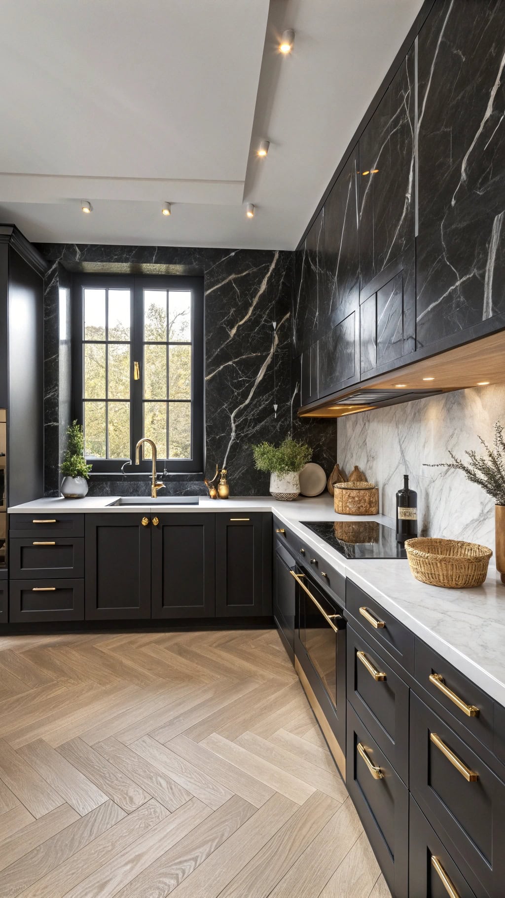 luxurious black marble elegance