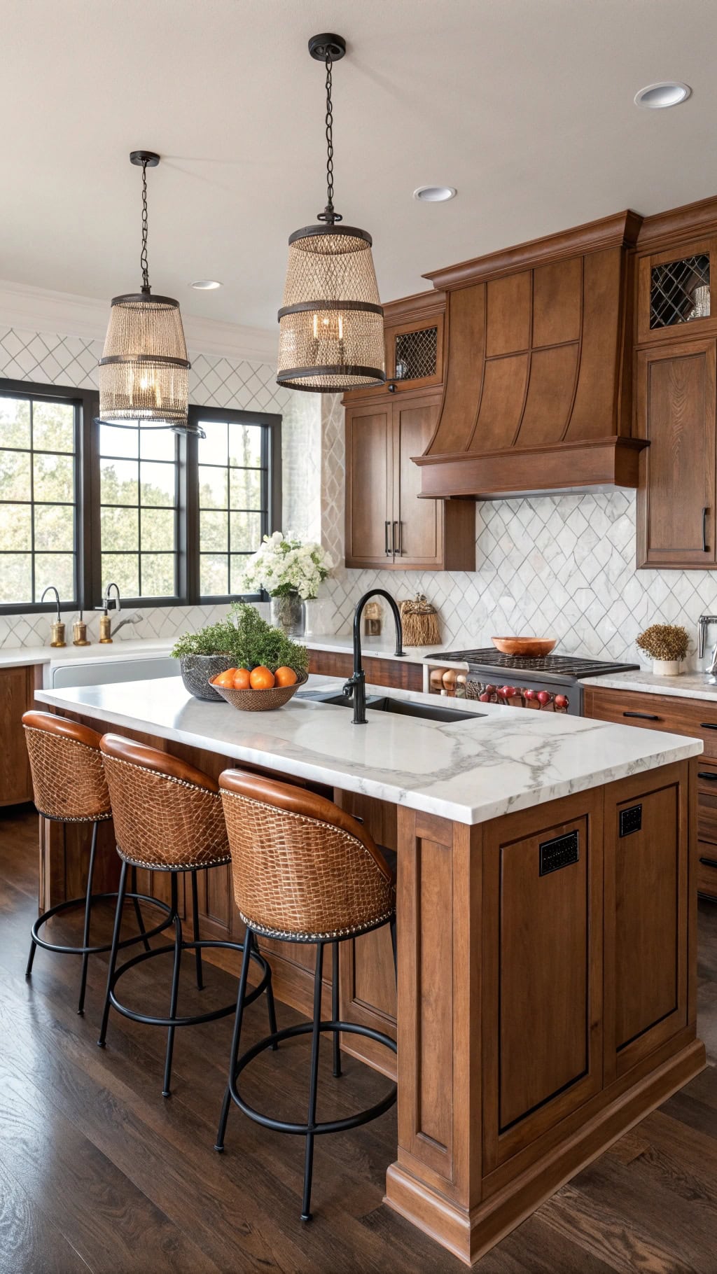 luxurious leather kitchen accents