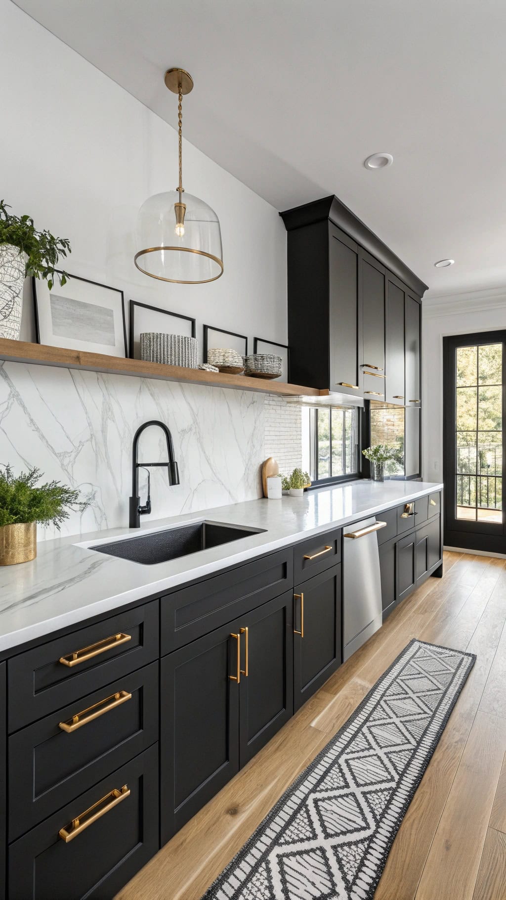 matte black kitchen elegance