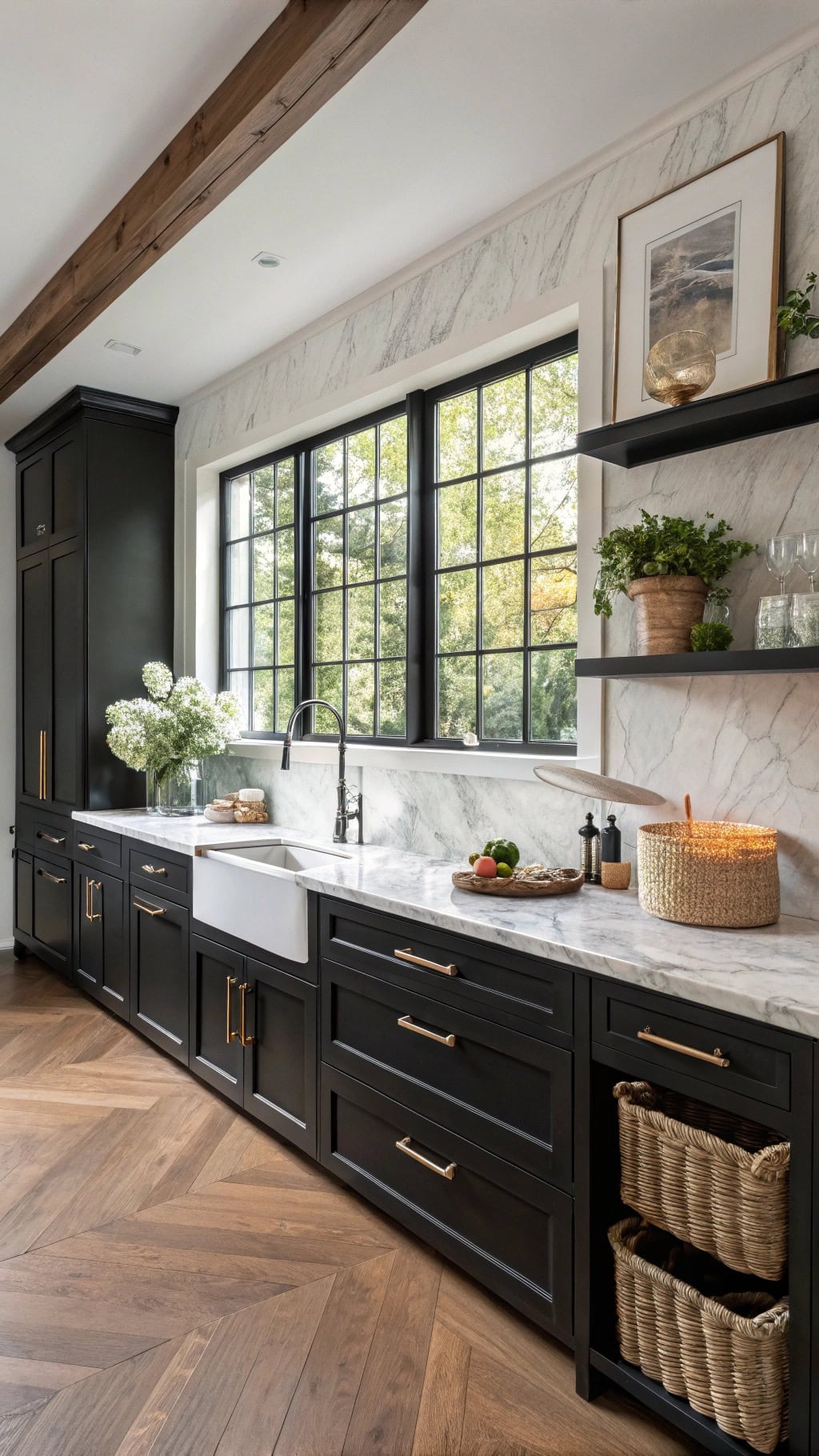 matte black kitchen island