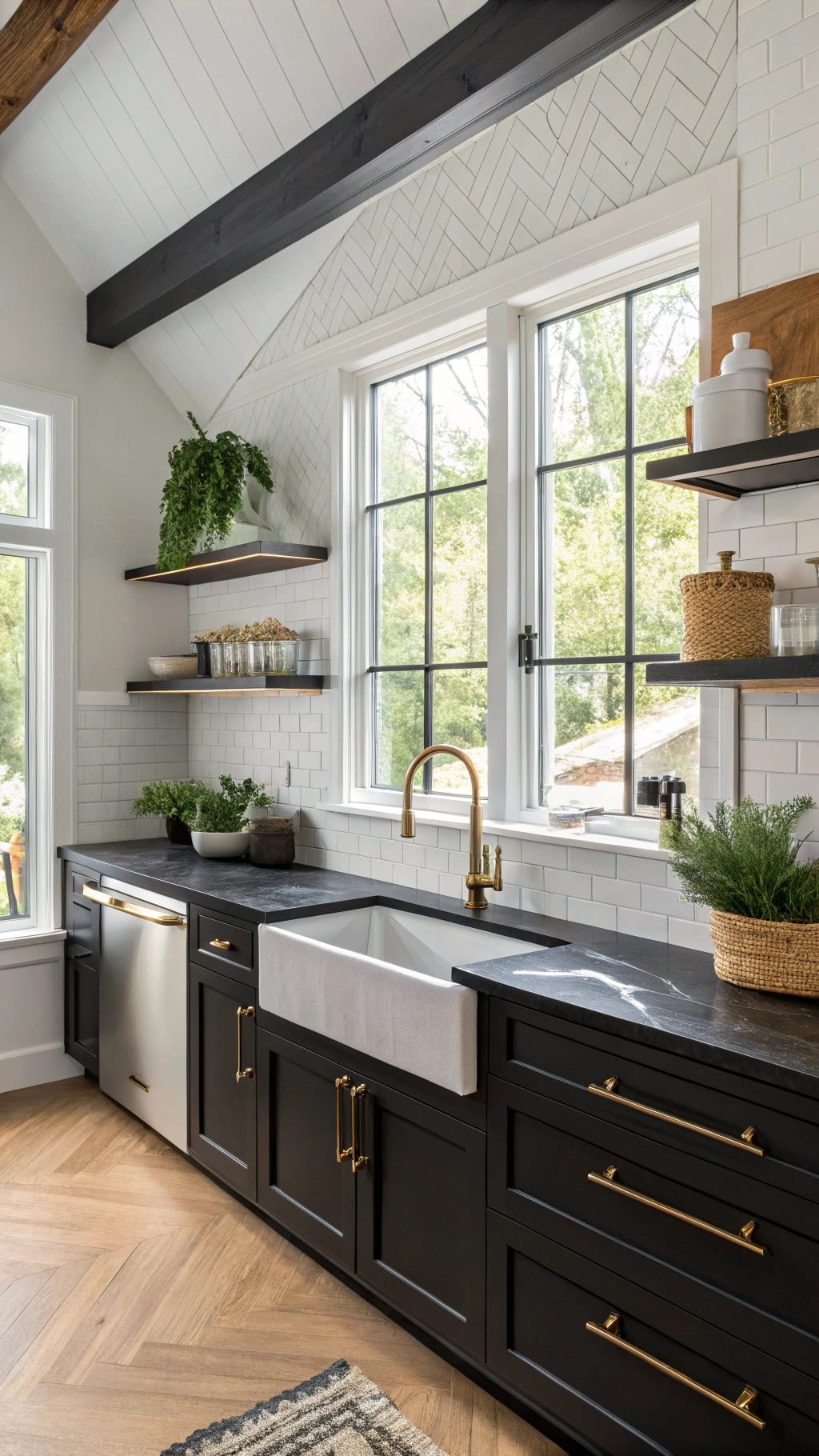 matte black marble elegance