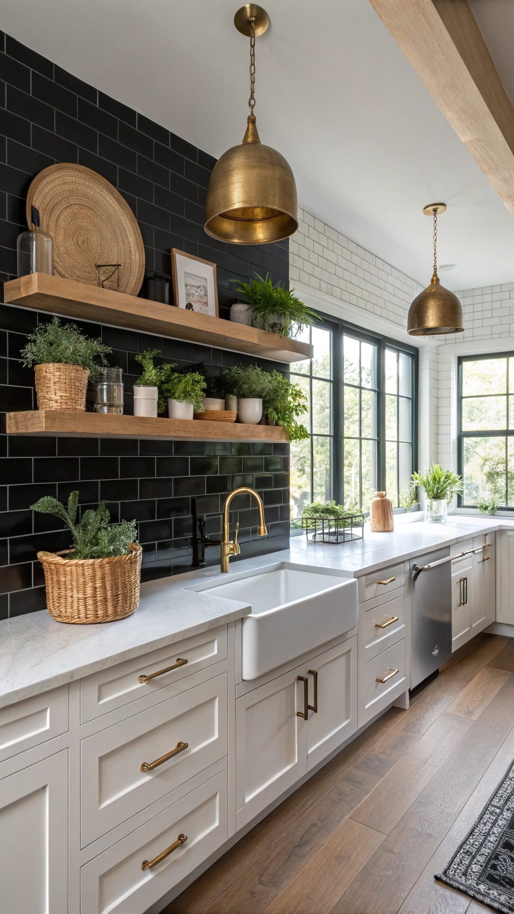 matte black tile elegance