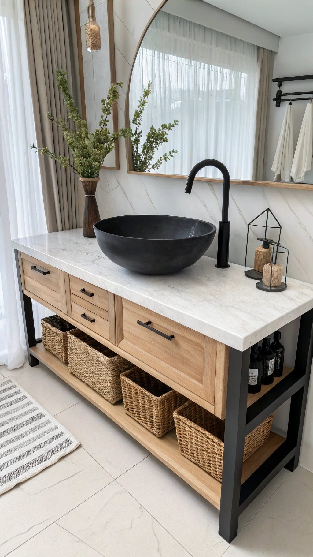 matte black vessel sink elegance