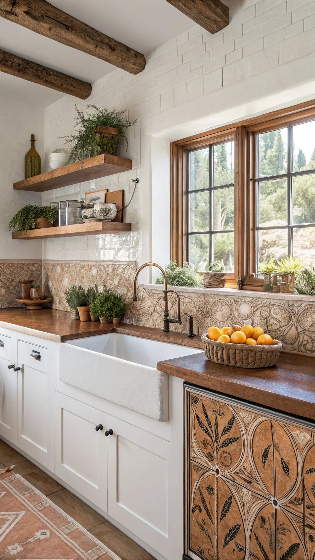 mediterranean copper tile charm