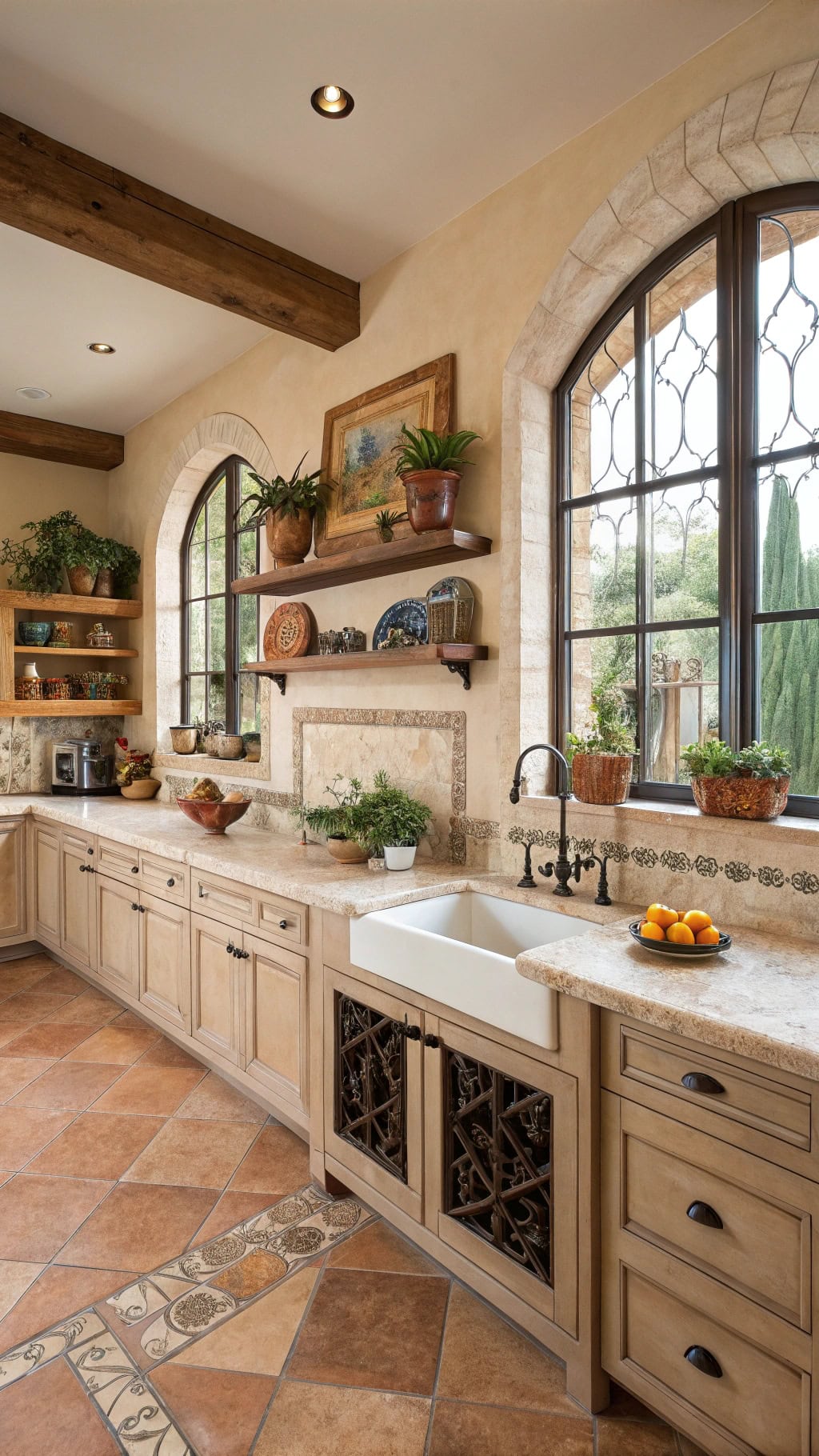 mediterranean elegance in kitchens