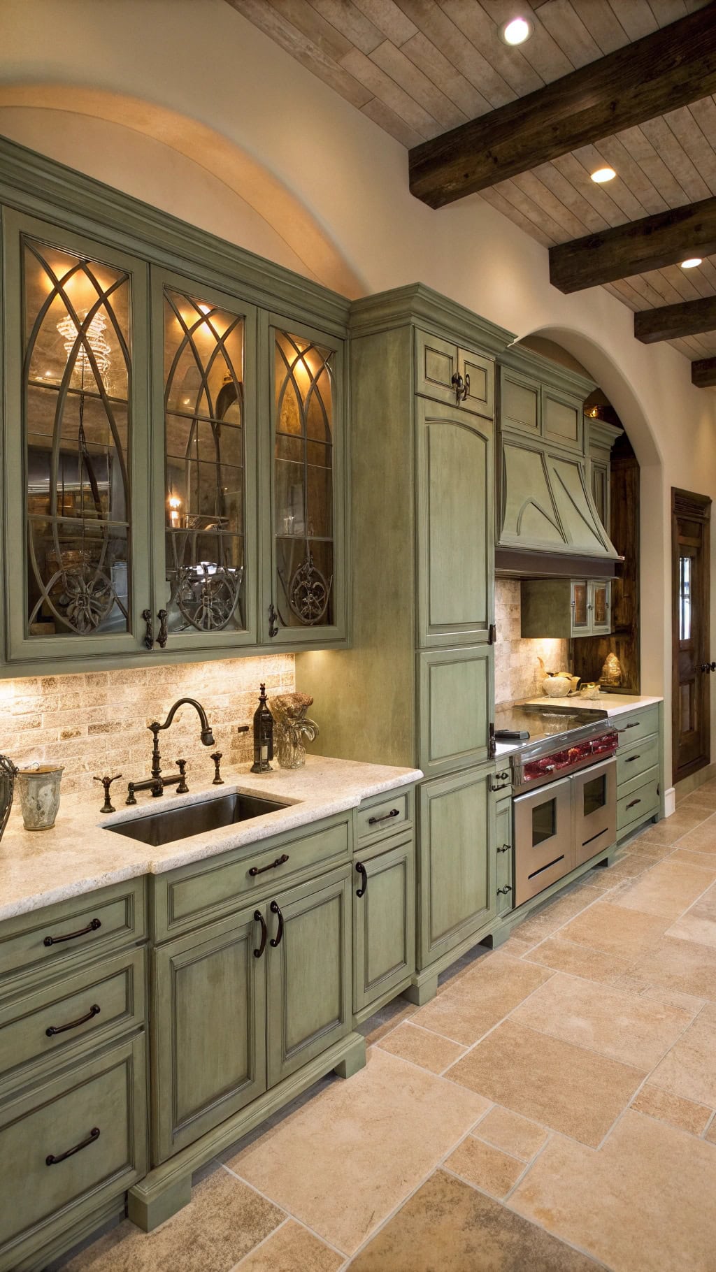 mediterranean eucalyptus kitchen elegance