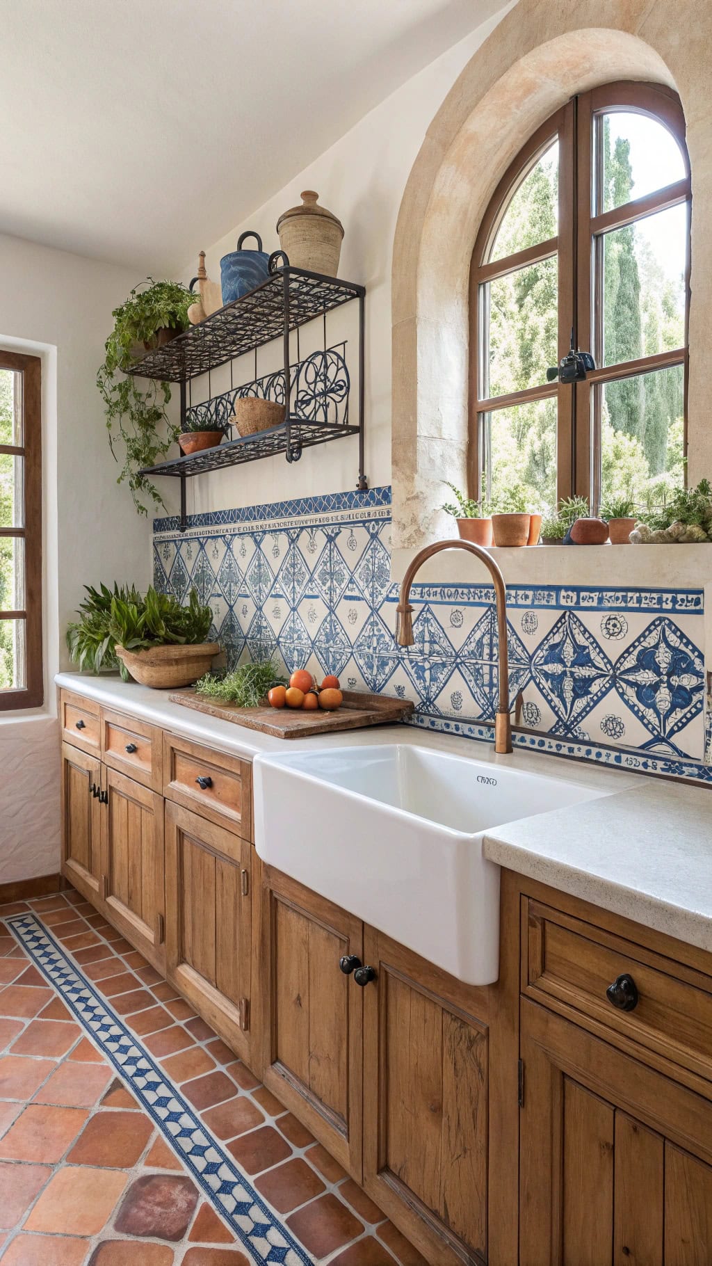 mediterranean inspired kitchen design