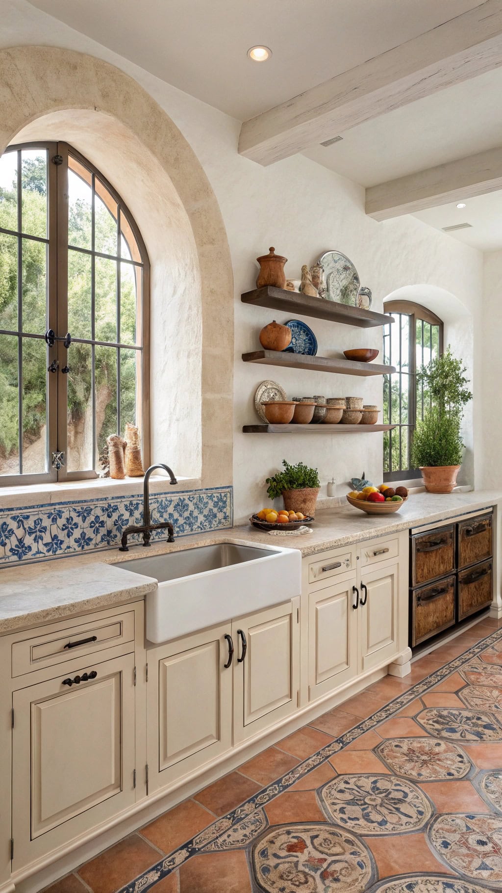 mediterranean villa kitchen elegance