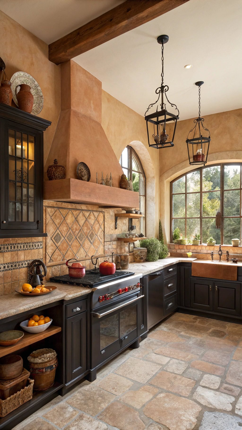 mediterranean villa kitchen style