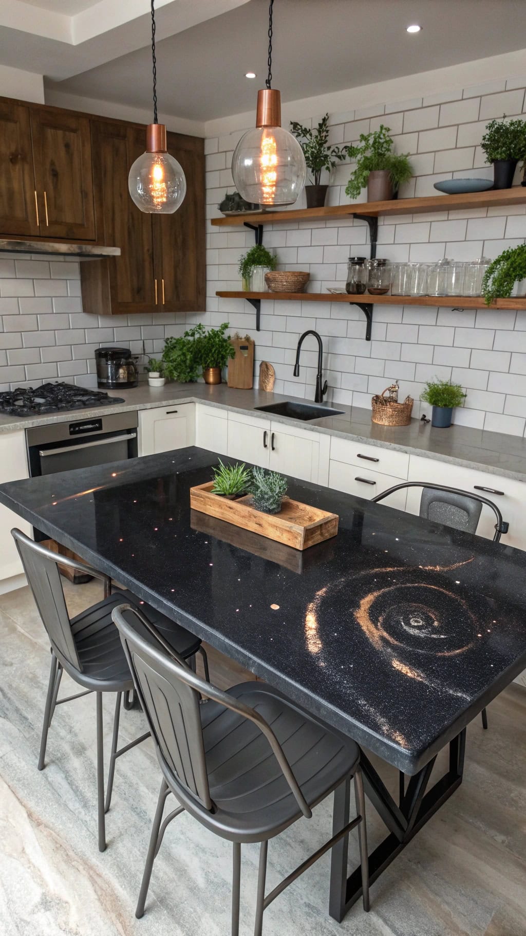 mesmerizing black epoxy tables