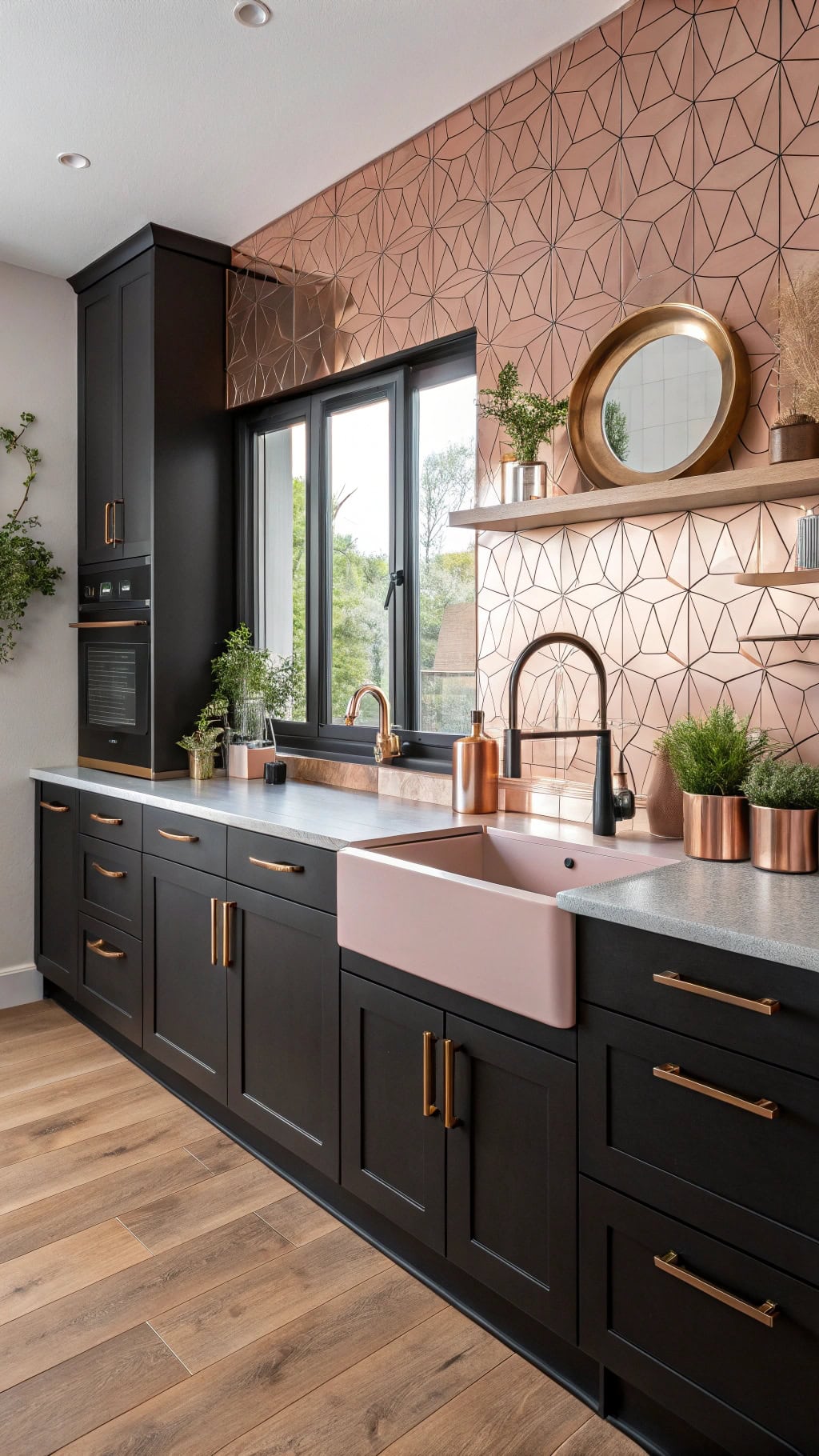 metallic kitchen design elegance