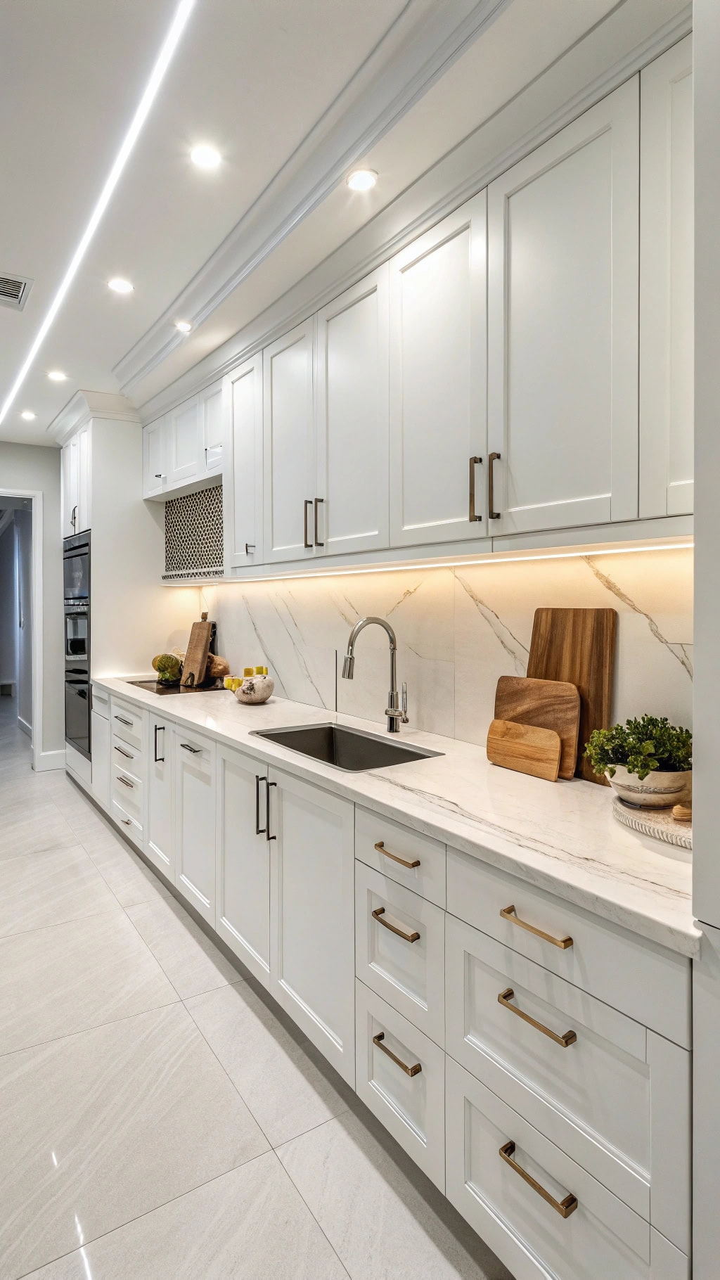 minimalist white kitchen design
