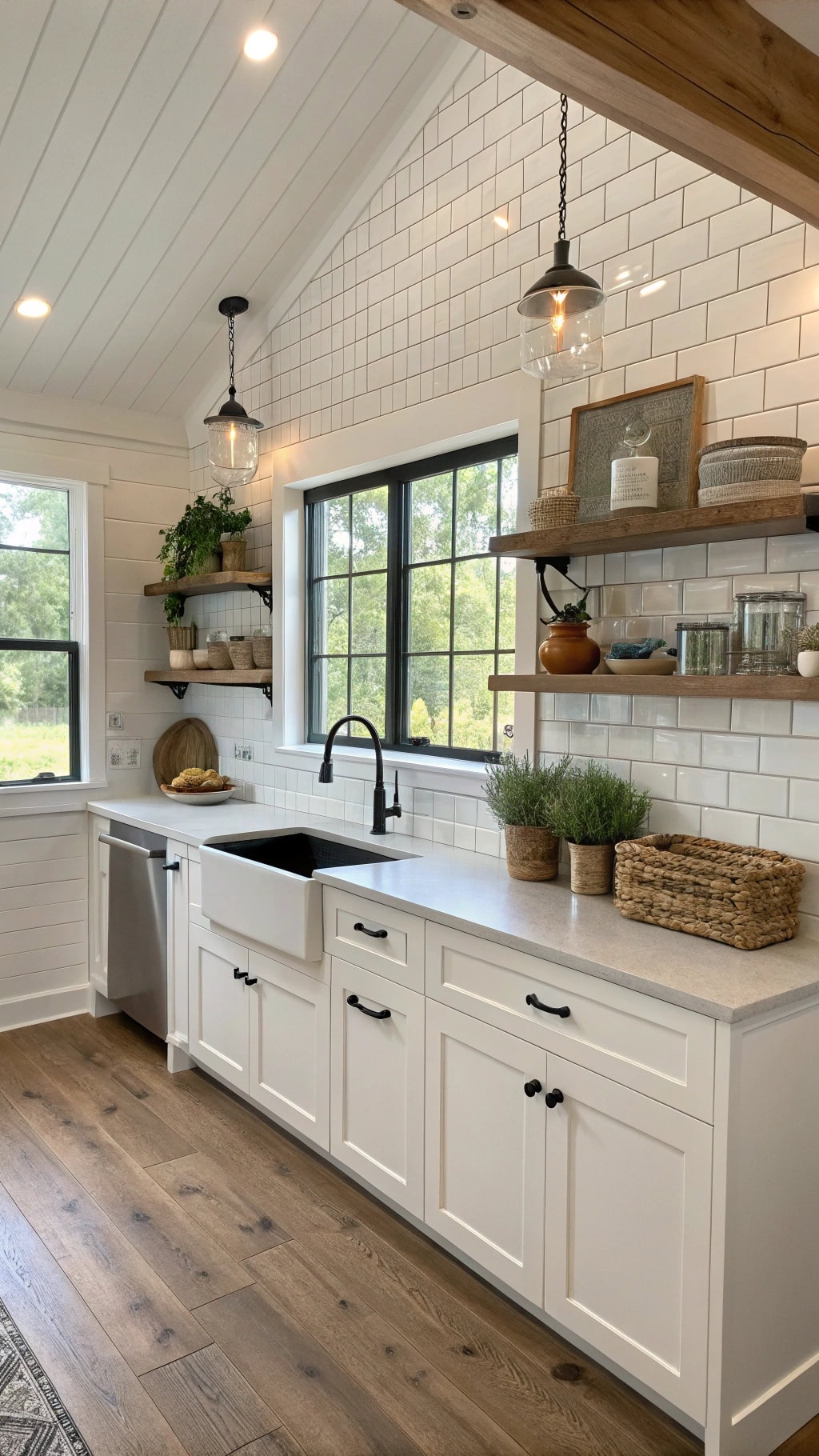 modern farmhouse kitchen style