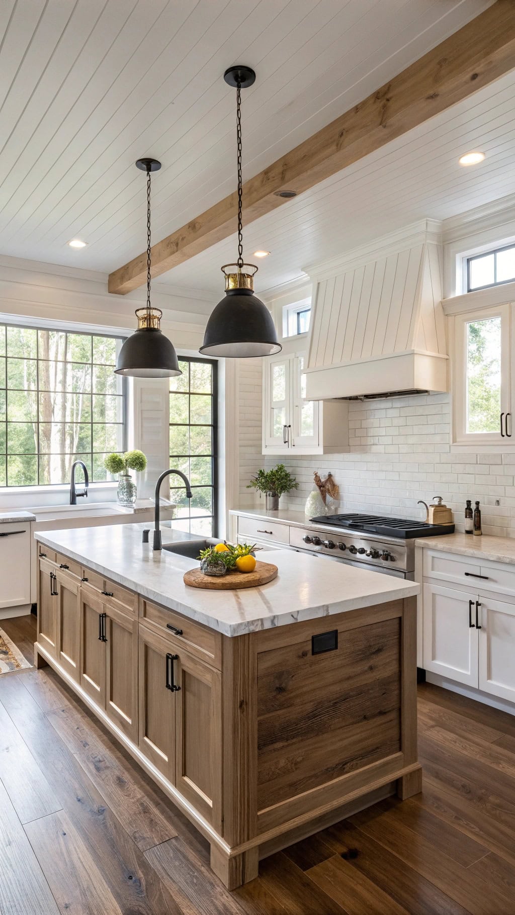 modern rustic butcher block