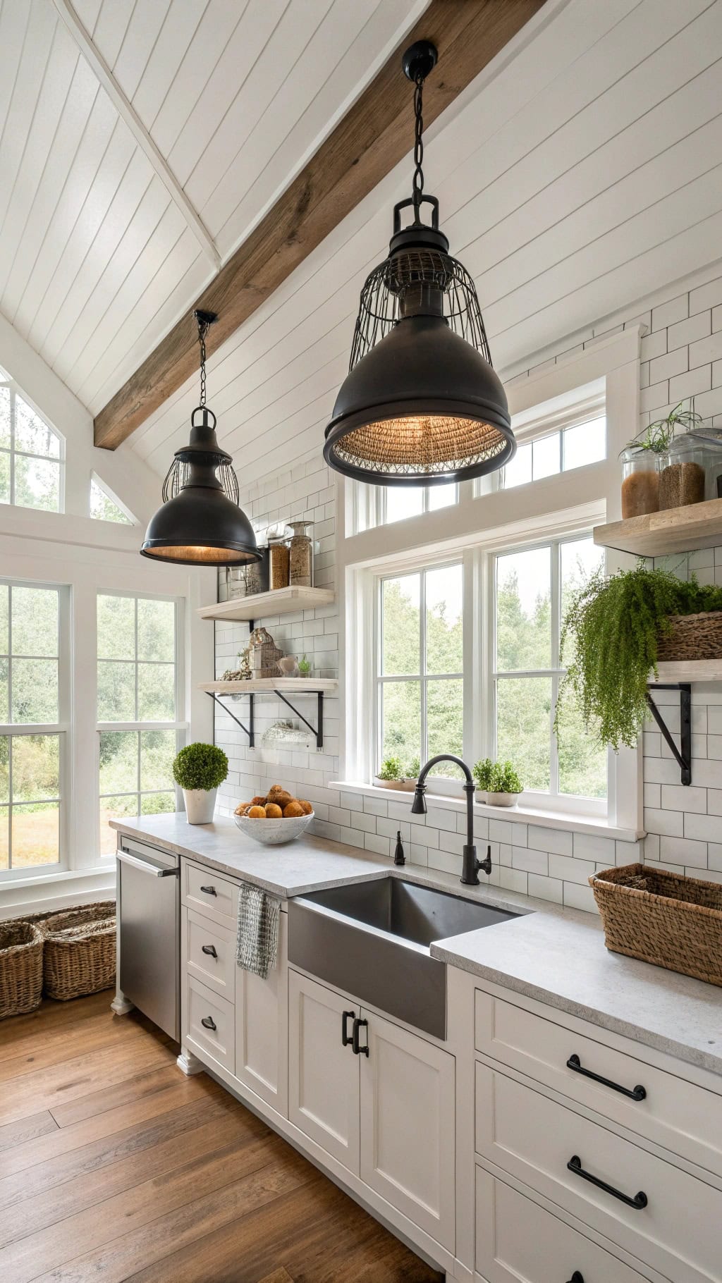 modern rustic lighting design