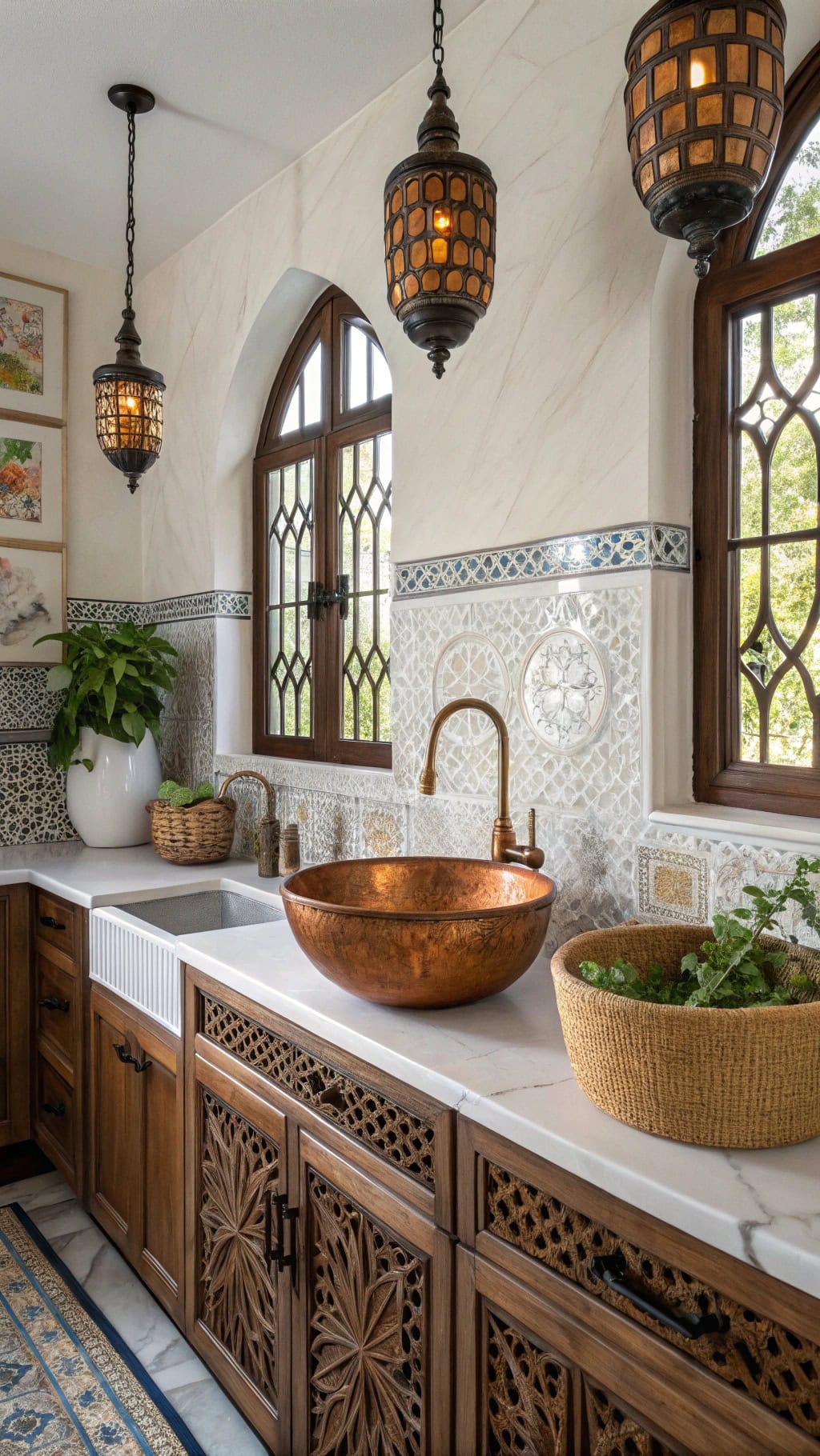 moroccan copper basin elegance