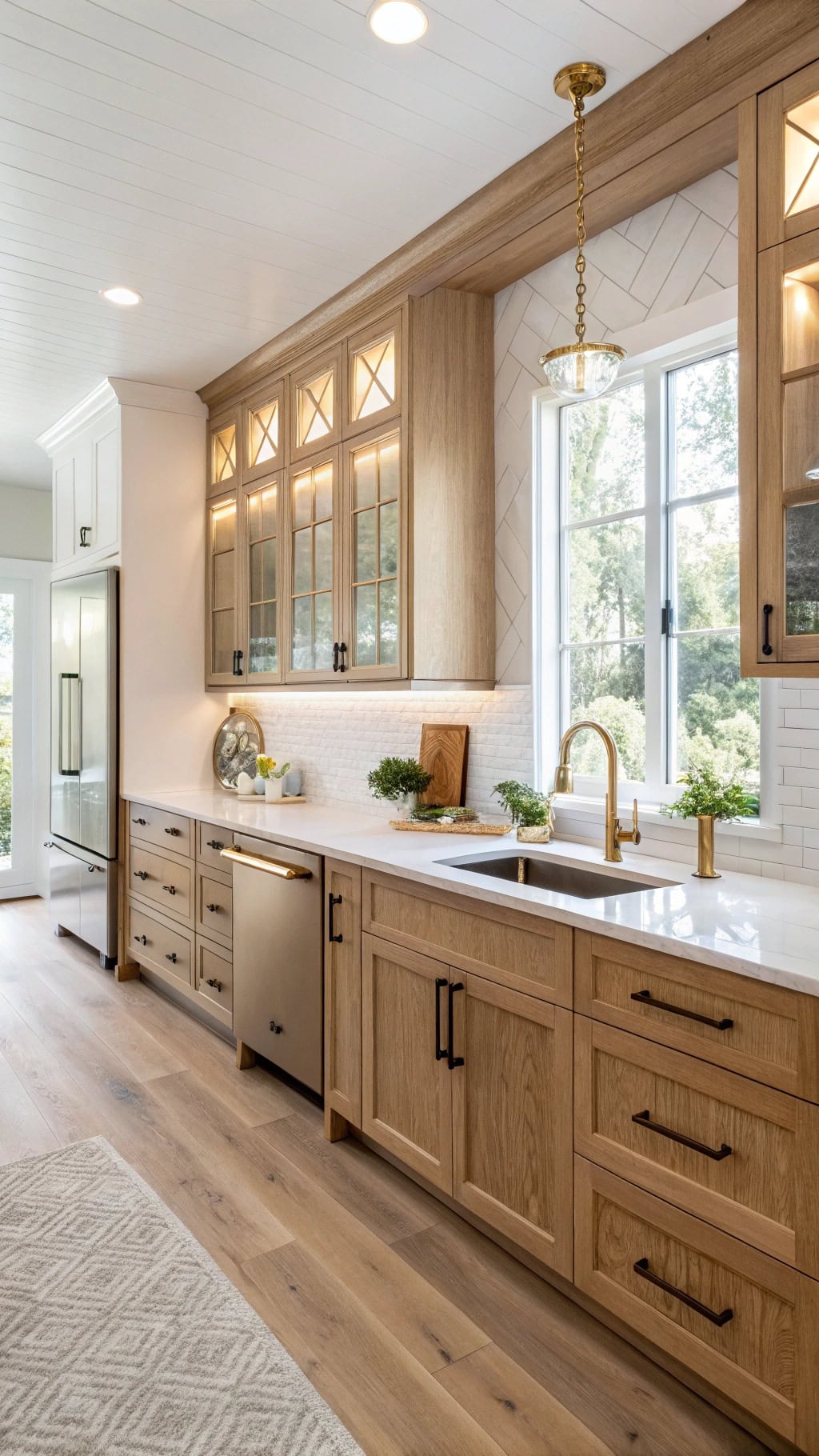 natural ash kitchen elegance