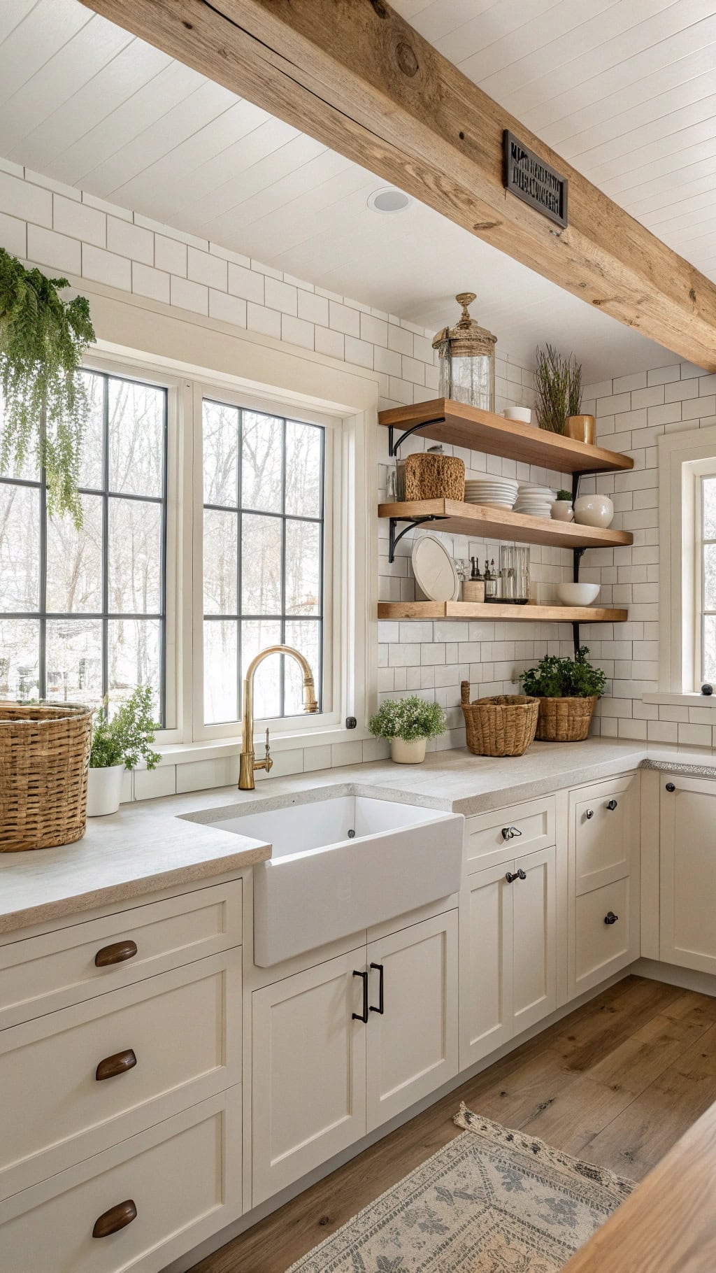 natural wood accents integration