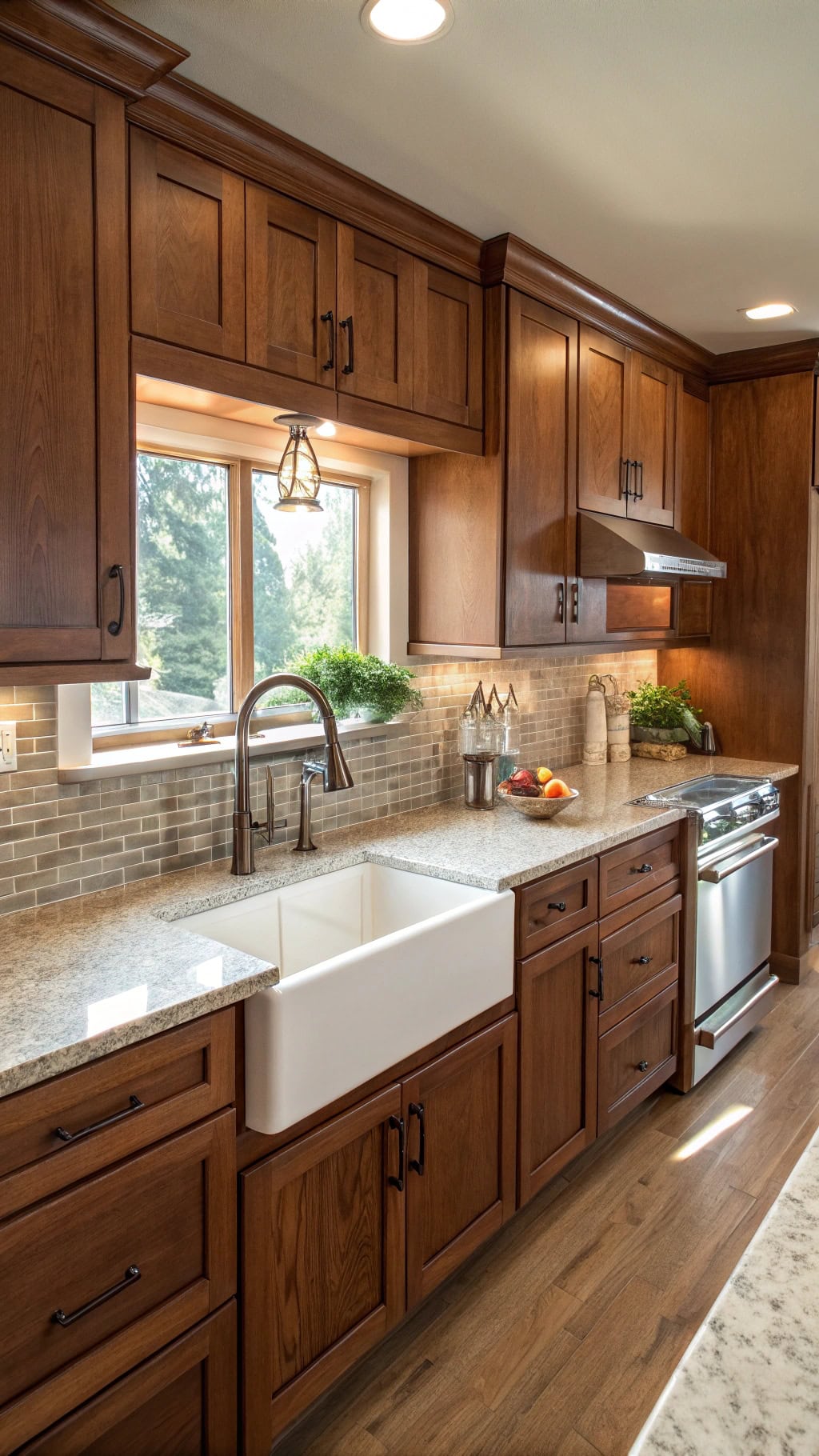 natural wood cabinet appeal