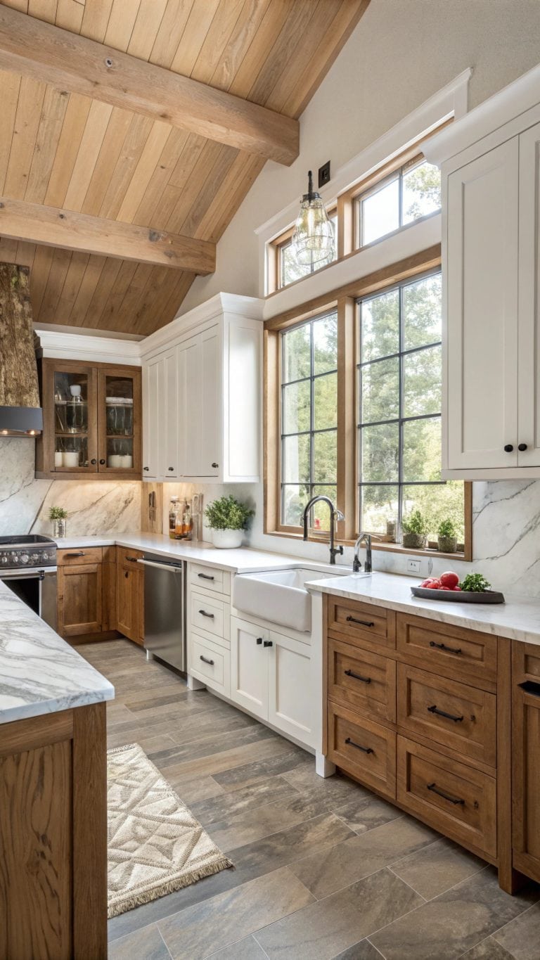 natural wood cabinet designs