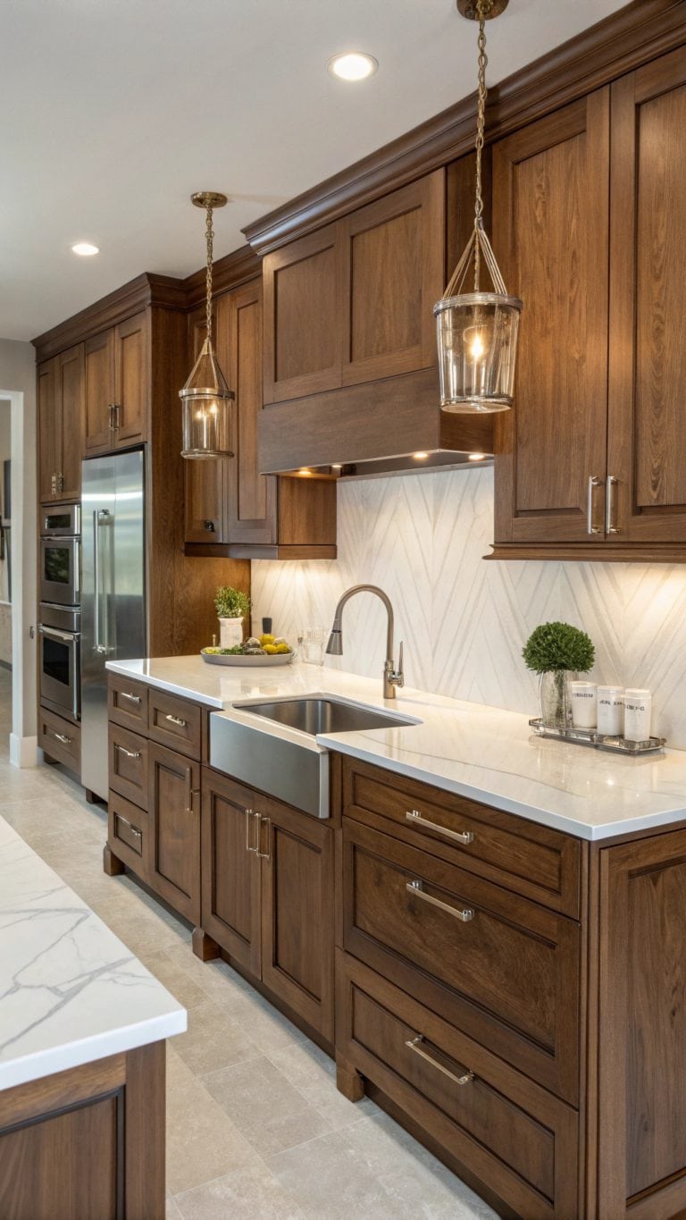 natural wood cabinet designs