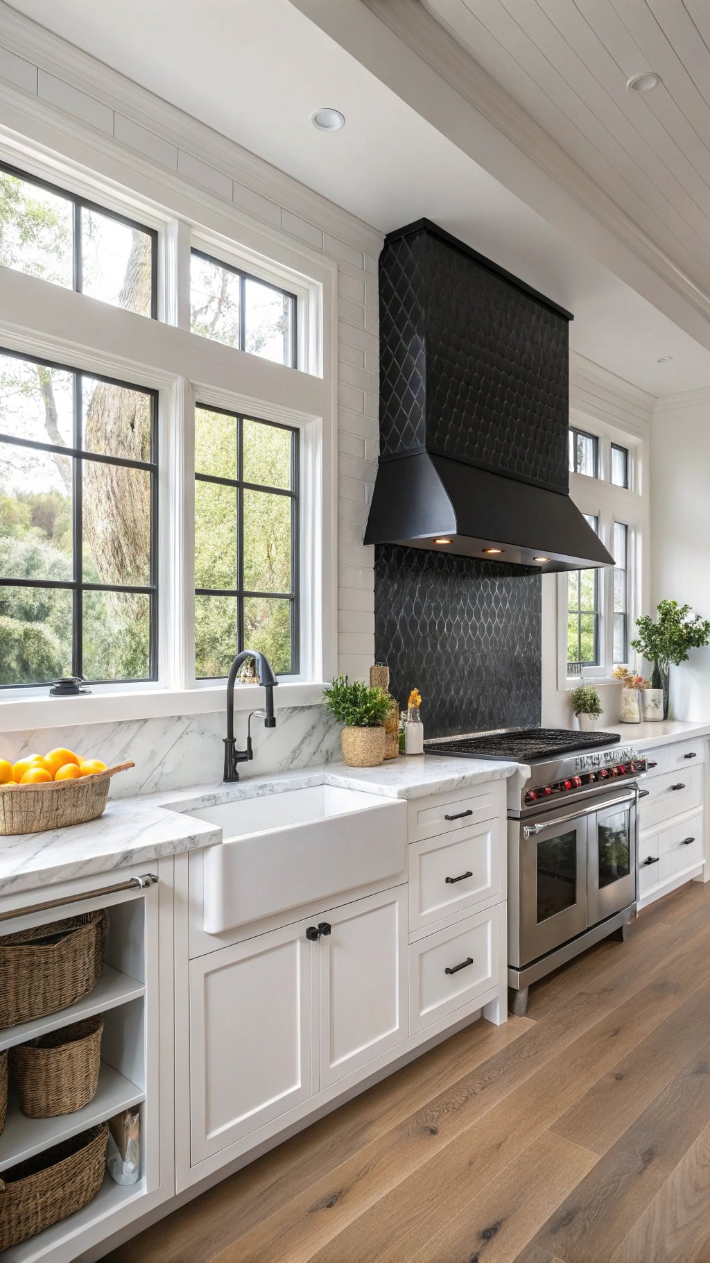 penny tiles create stunning accents