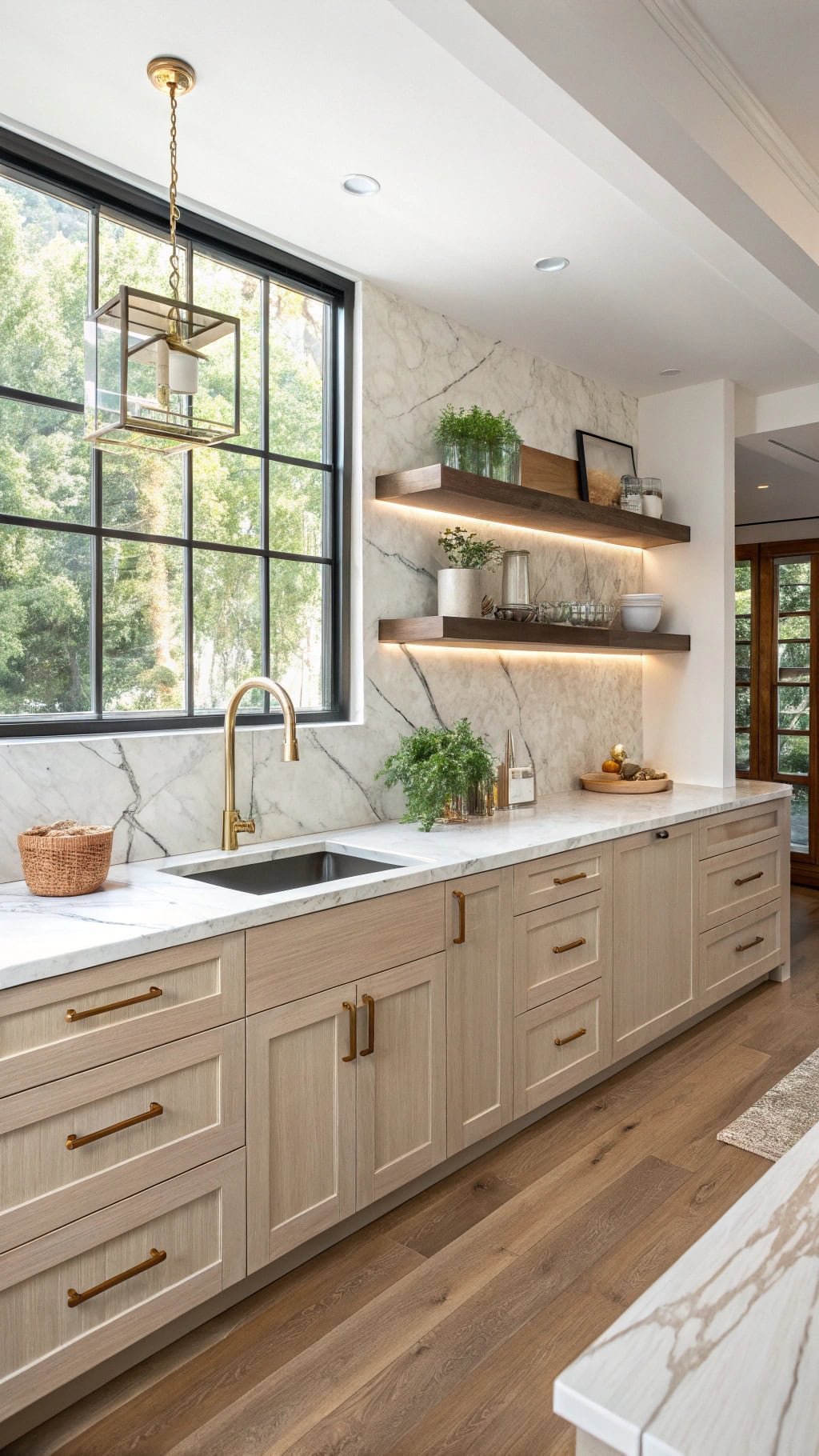 quartzite waterfall edge elegance