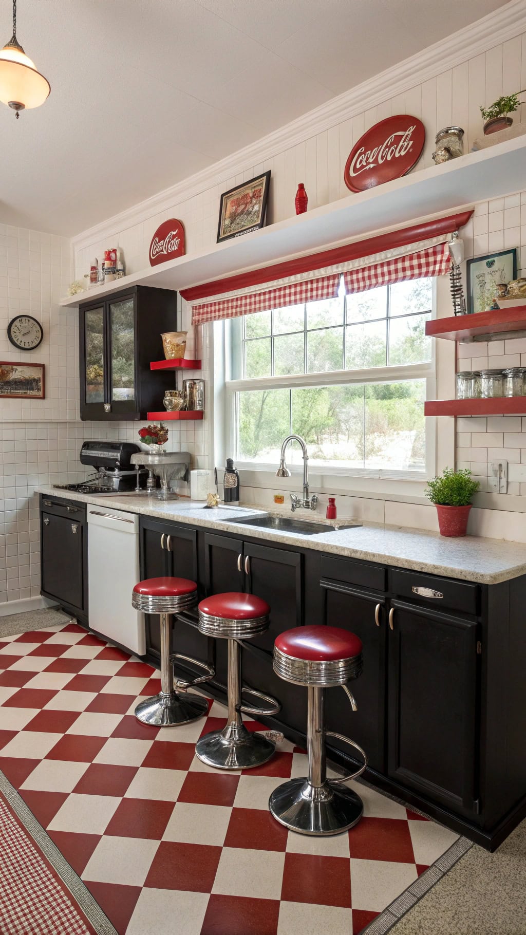 retro diner kitchen style