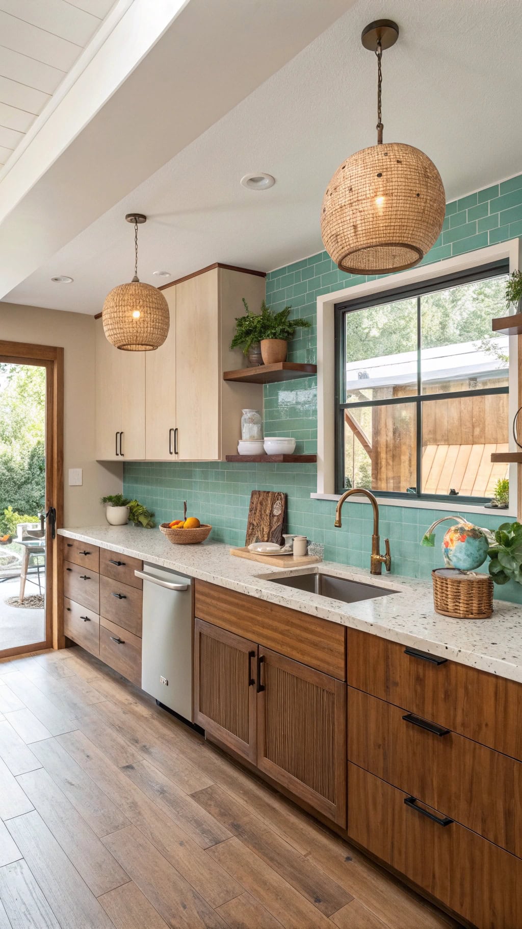 retro terrazzo countertop vibes
