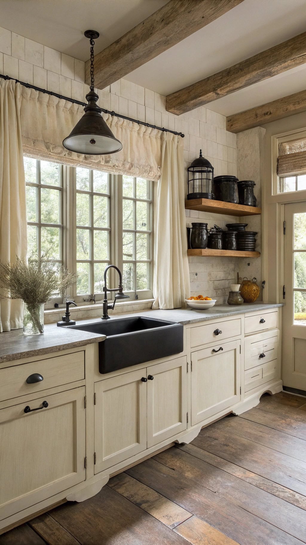 romantic black and cream