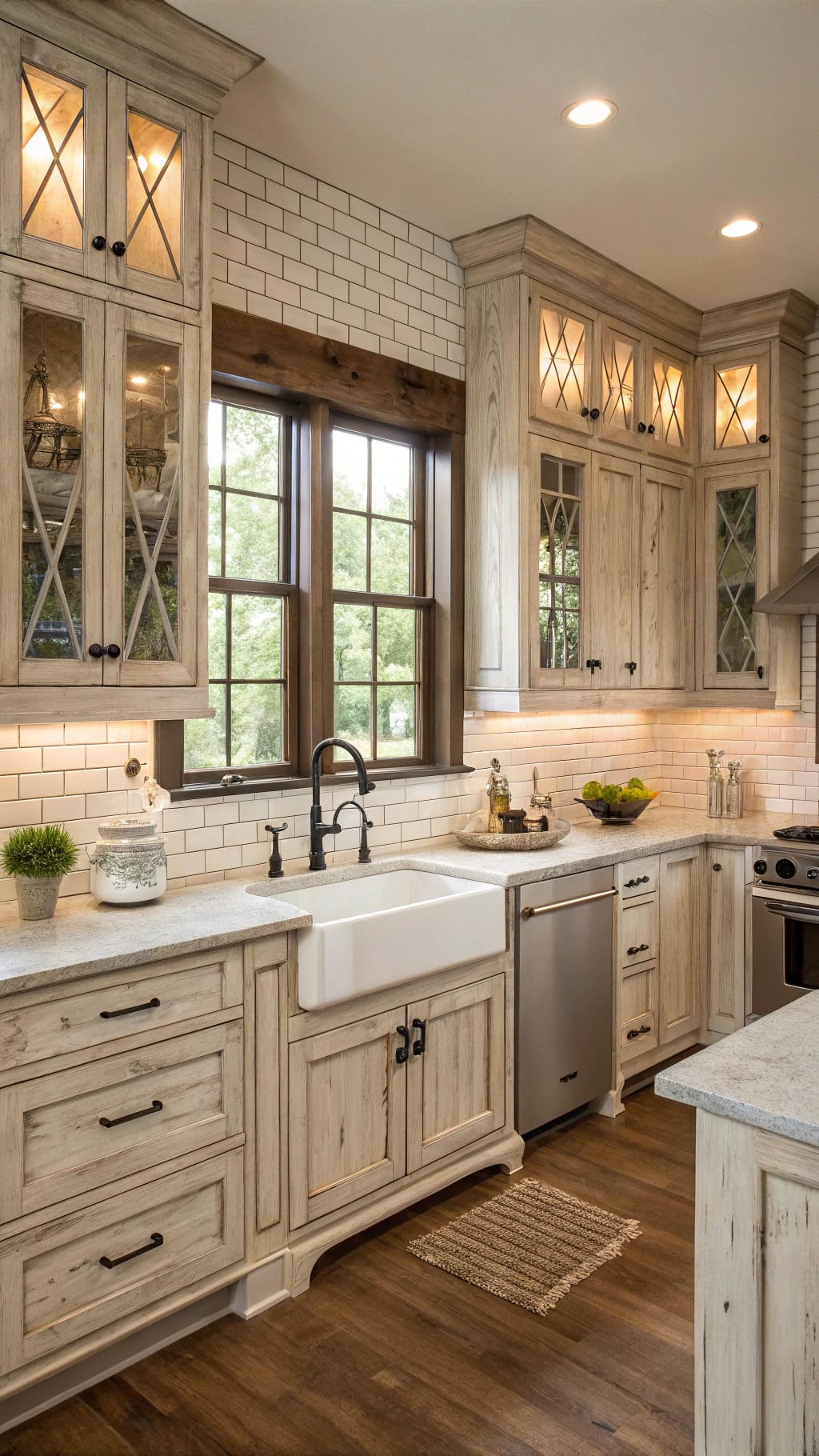 rustic corner kitchen charm