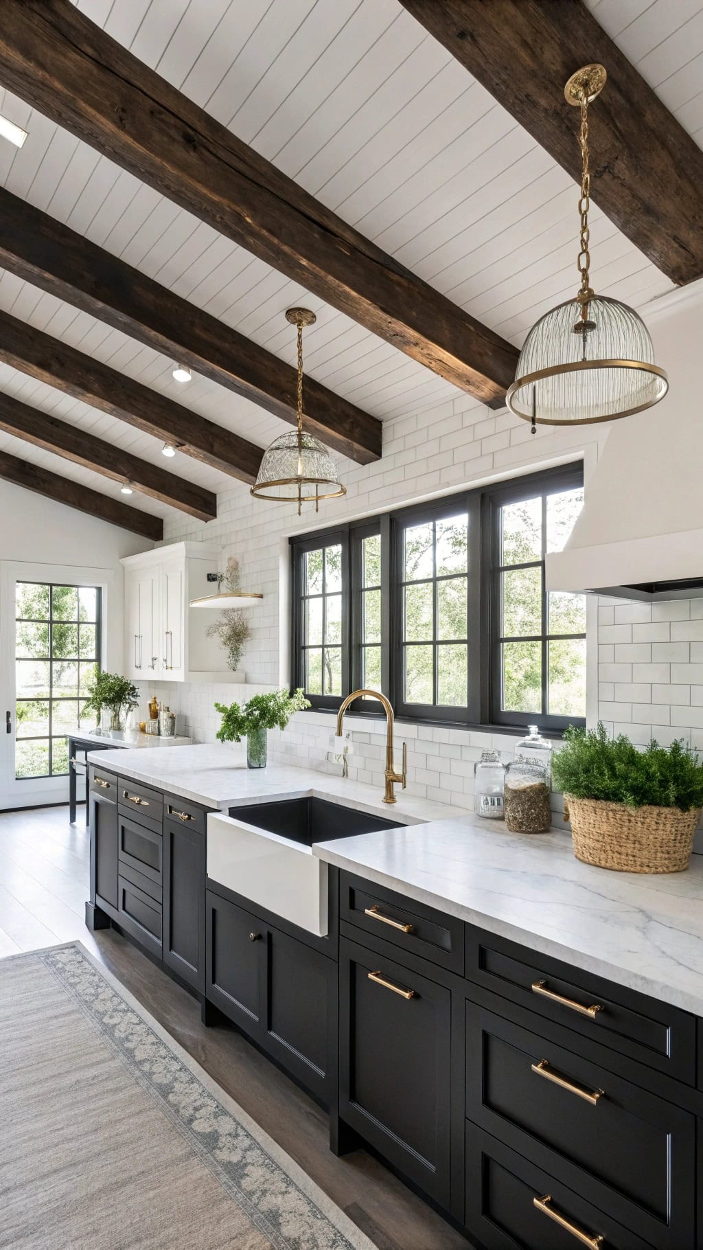 rustic elegance with contrast