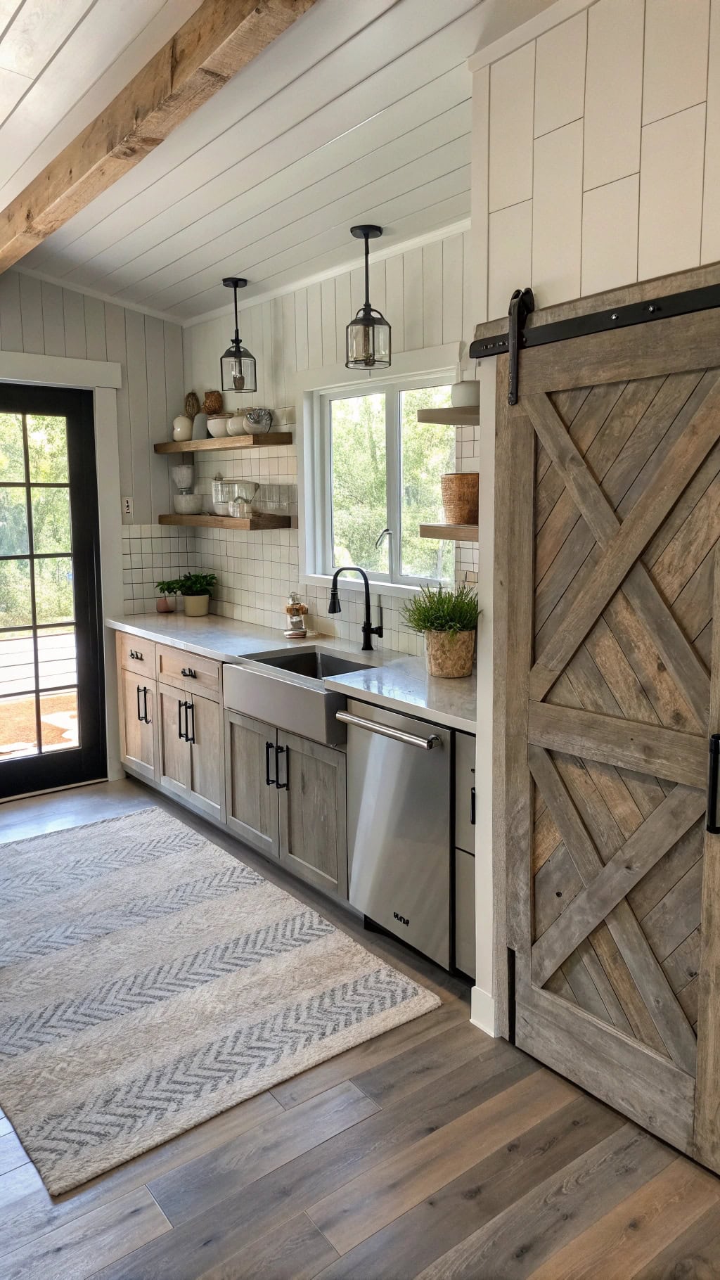rustic reclaimed barn doors