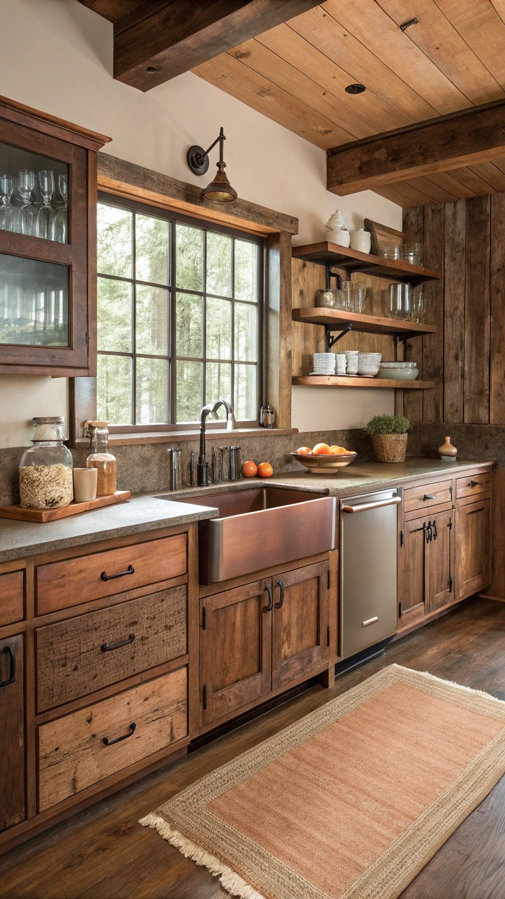 rustic reclaimed redwood charm