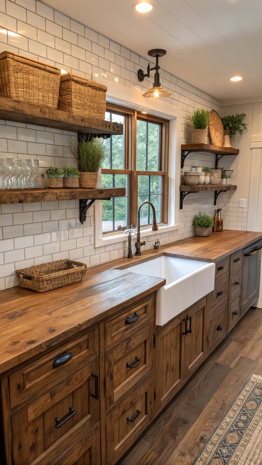rustic reclaimed wood countertops