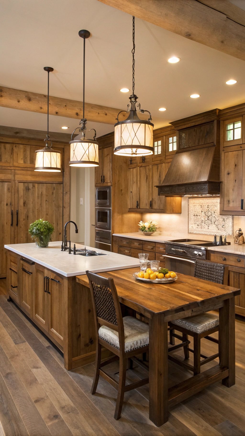 rustic warmth and character