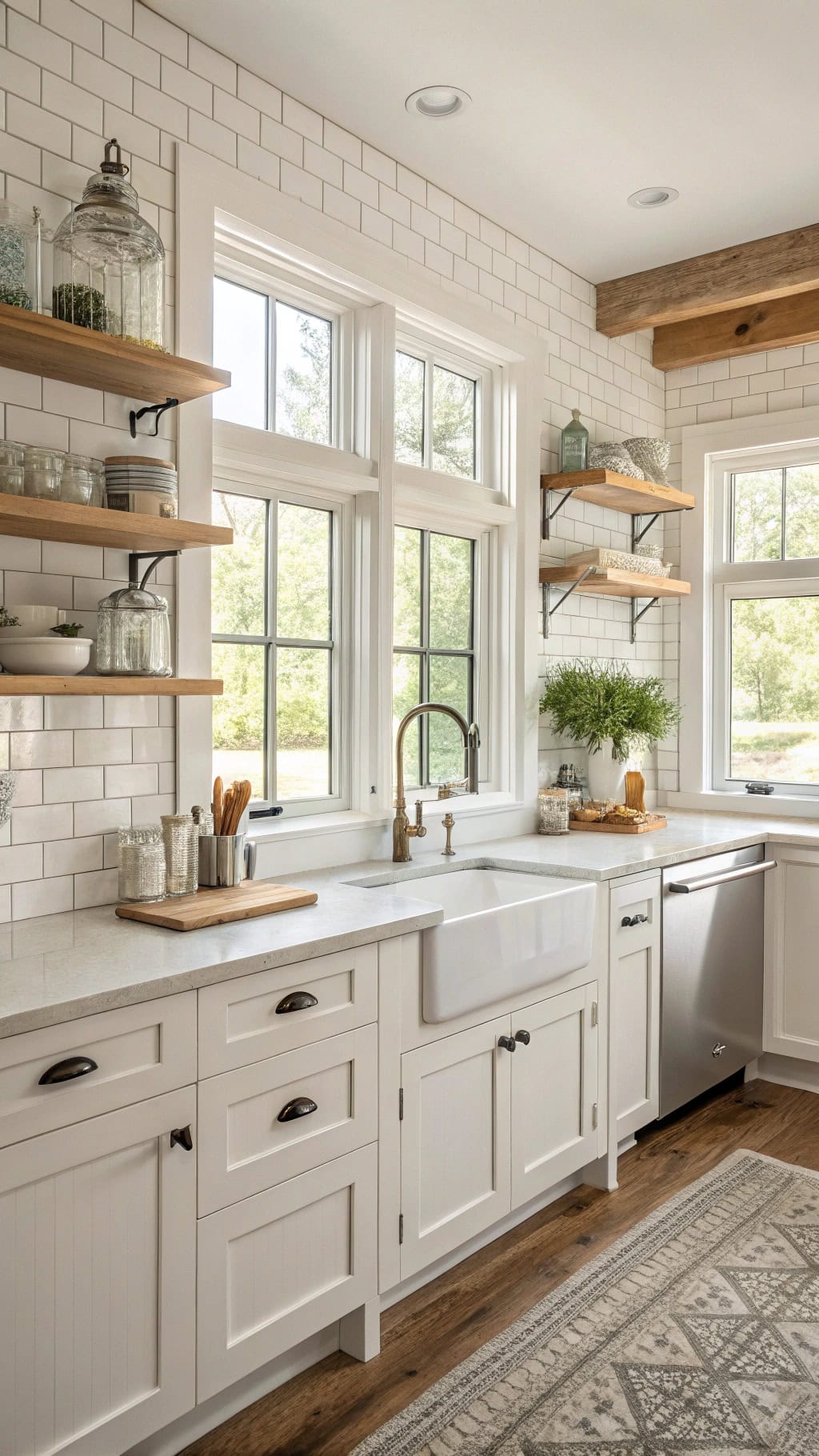 rustic white pine trim